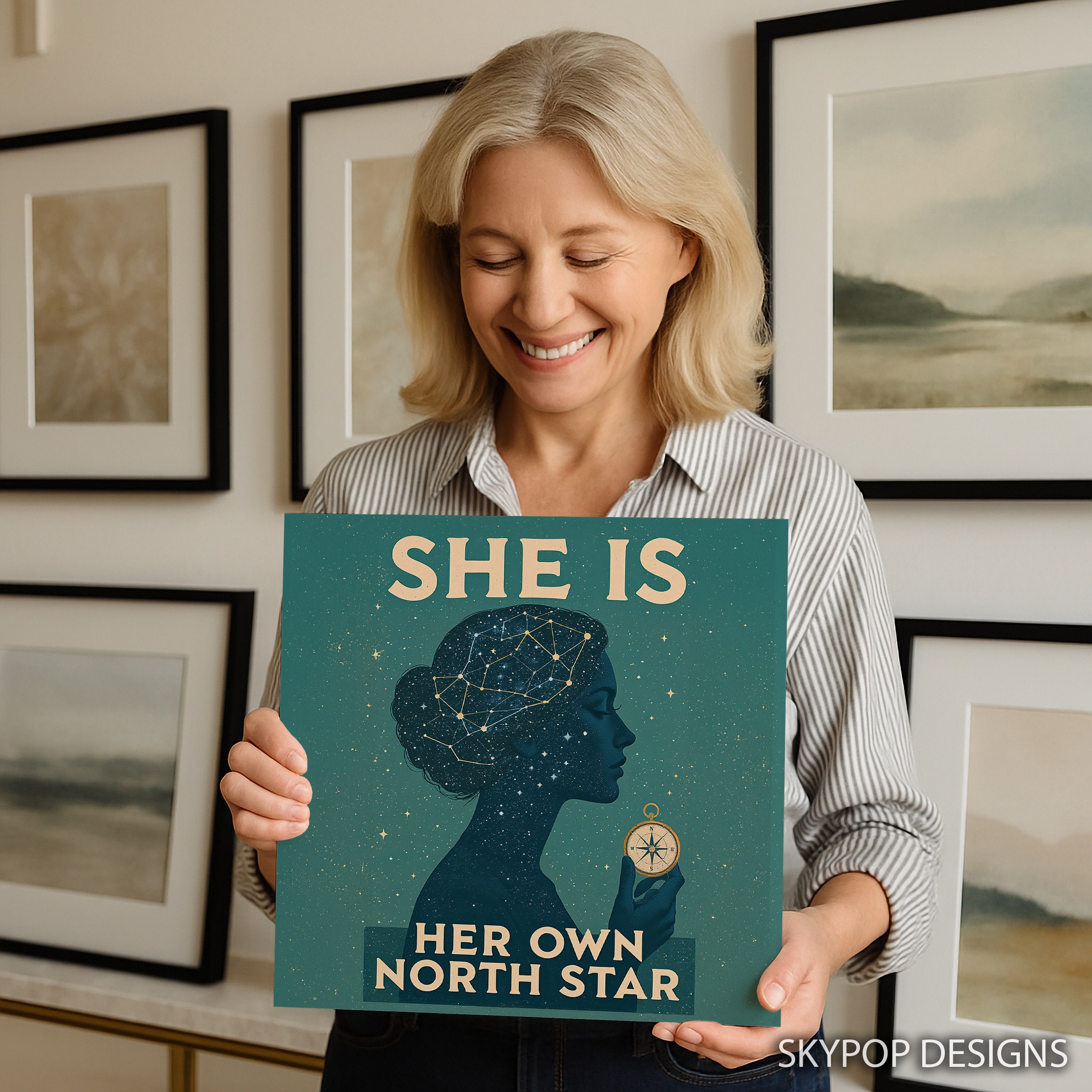9.jpg Cosmic Woman Compass Art