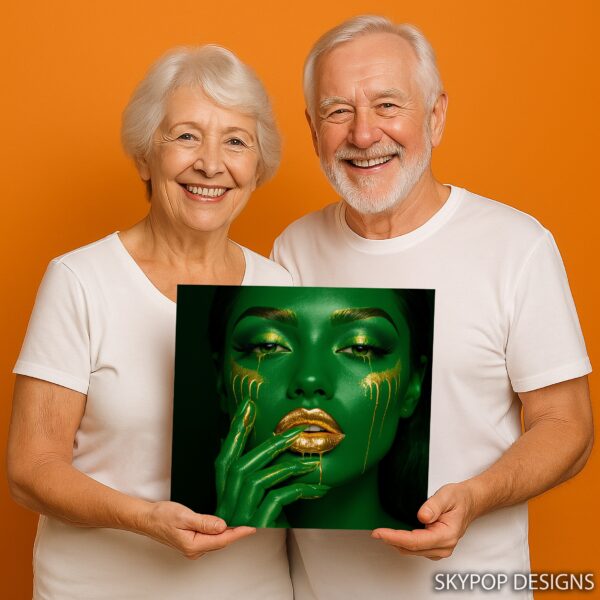 Emerald Gold Glamour Art
