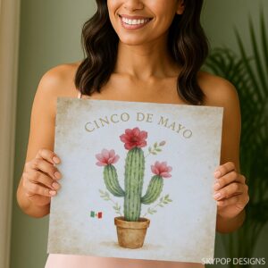 Cinco de Mayo Cactus Art