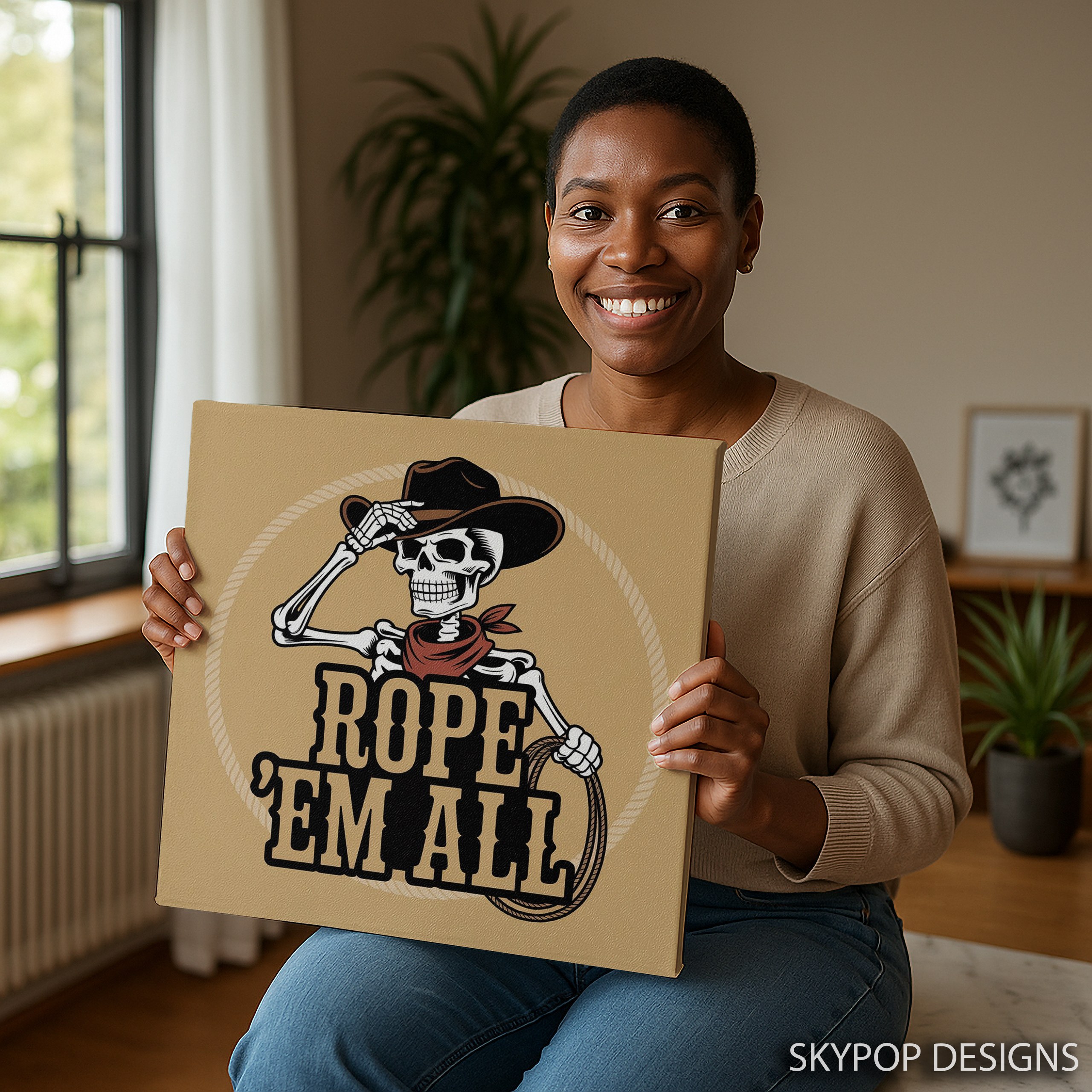 9.jpg Cowboy Skull Art