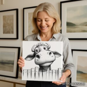 Highland Cow Art