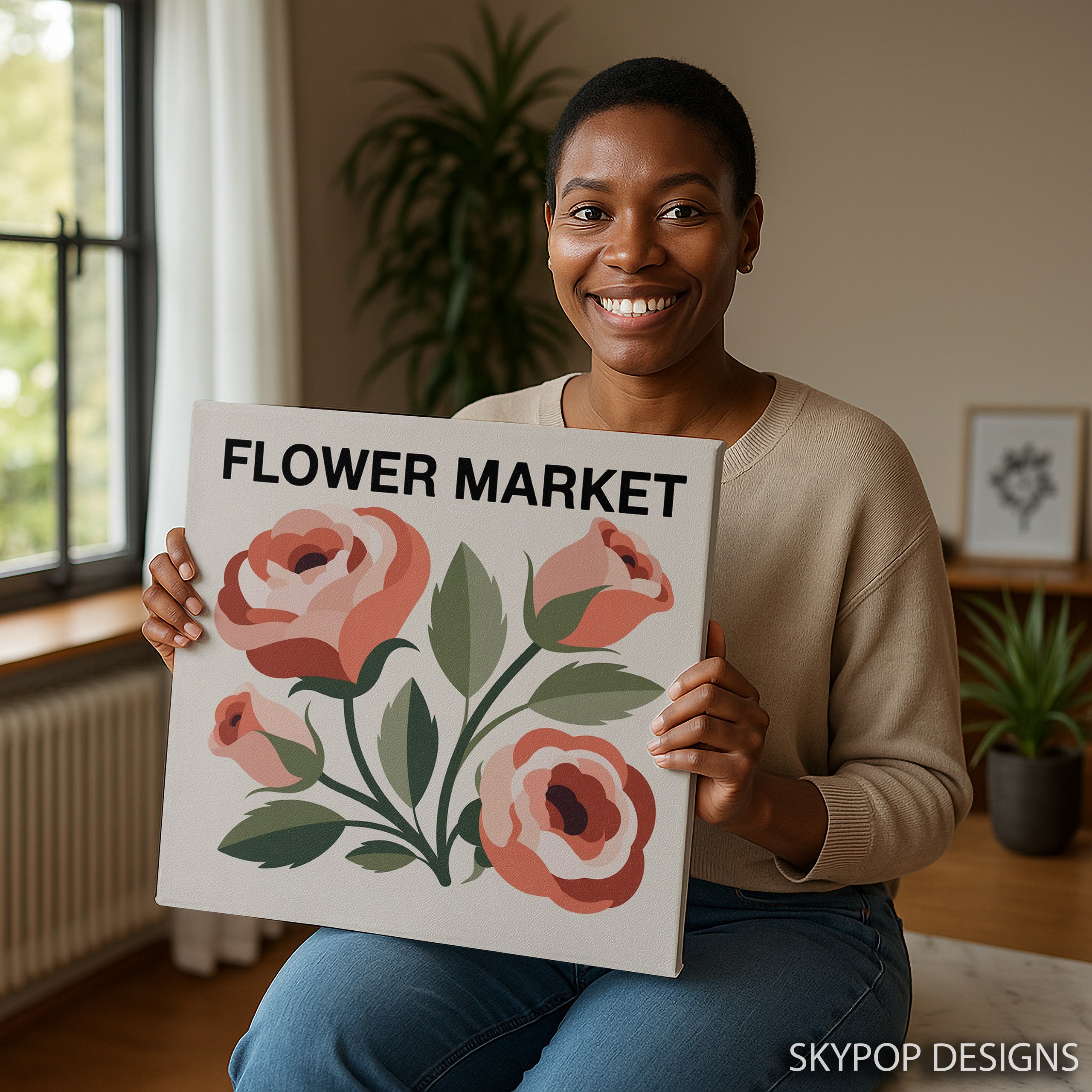 9.jpg Vintage Flower Market Art