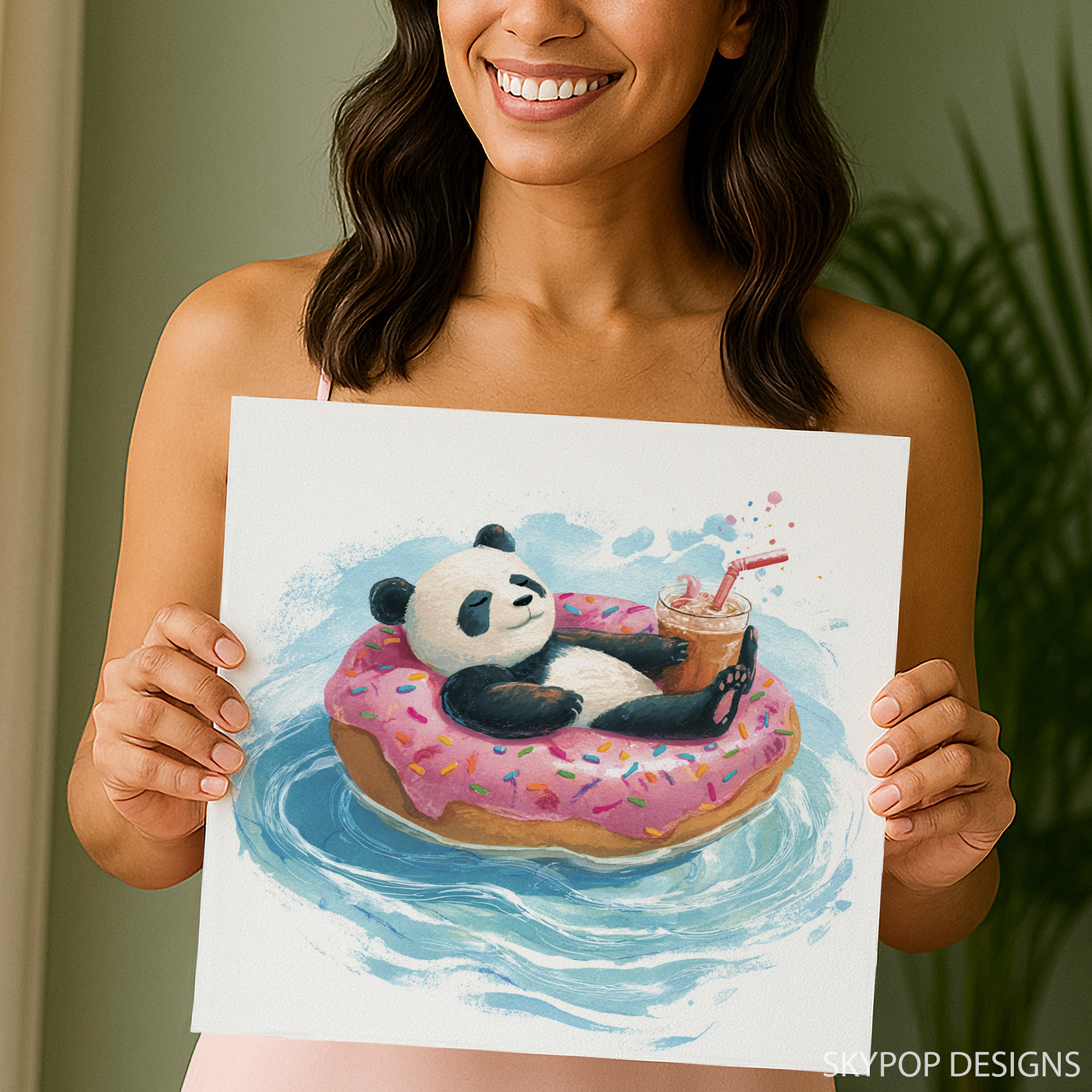 9.jpg Panda Donut Float Art