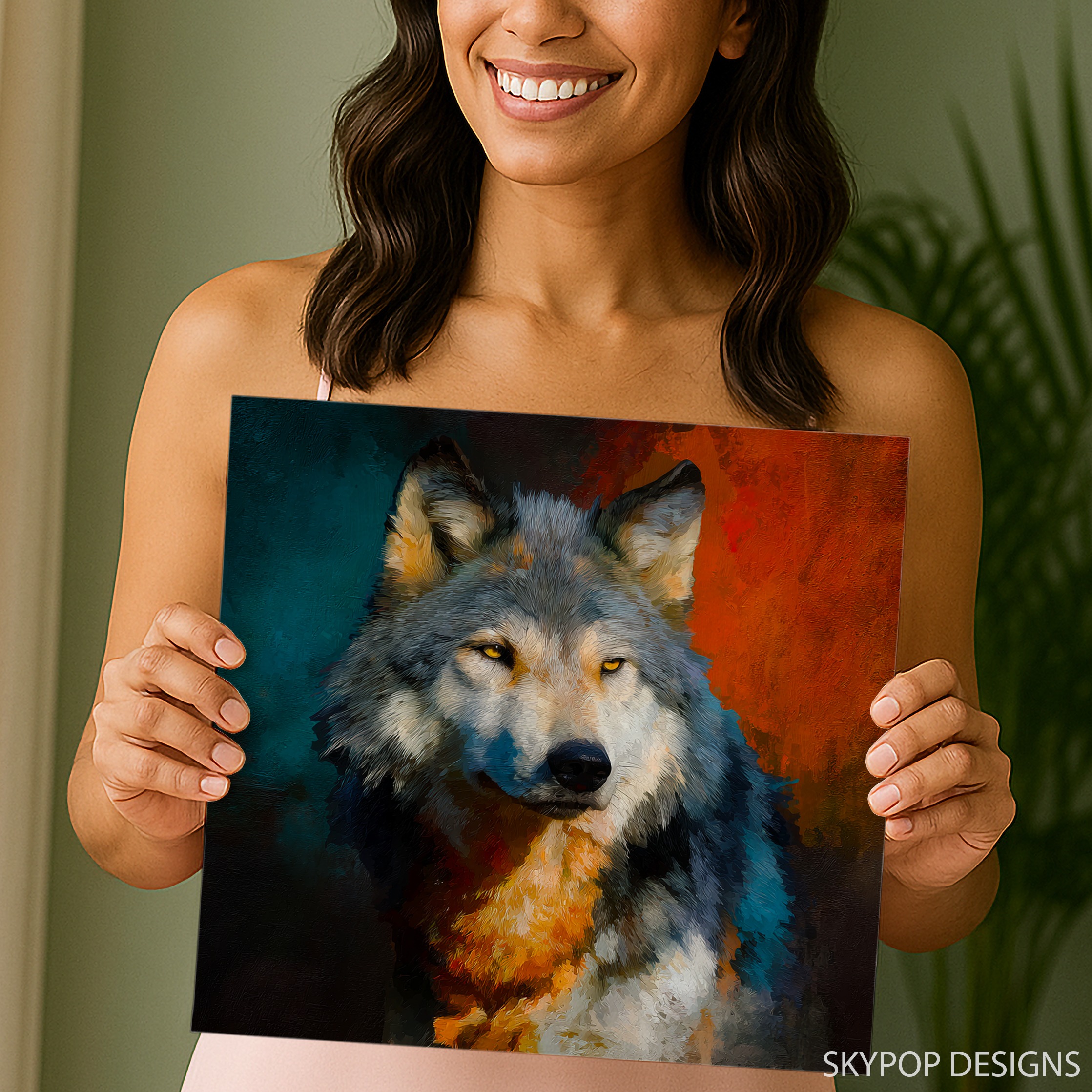 9.jpg Wolf Portrait Art