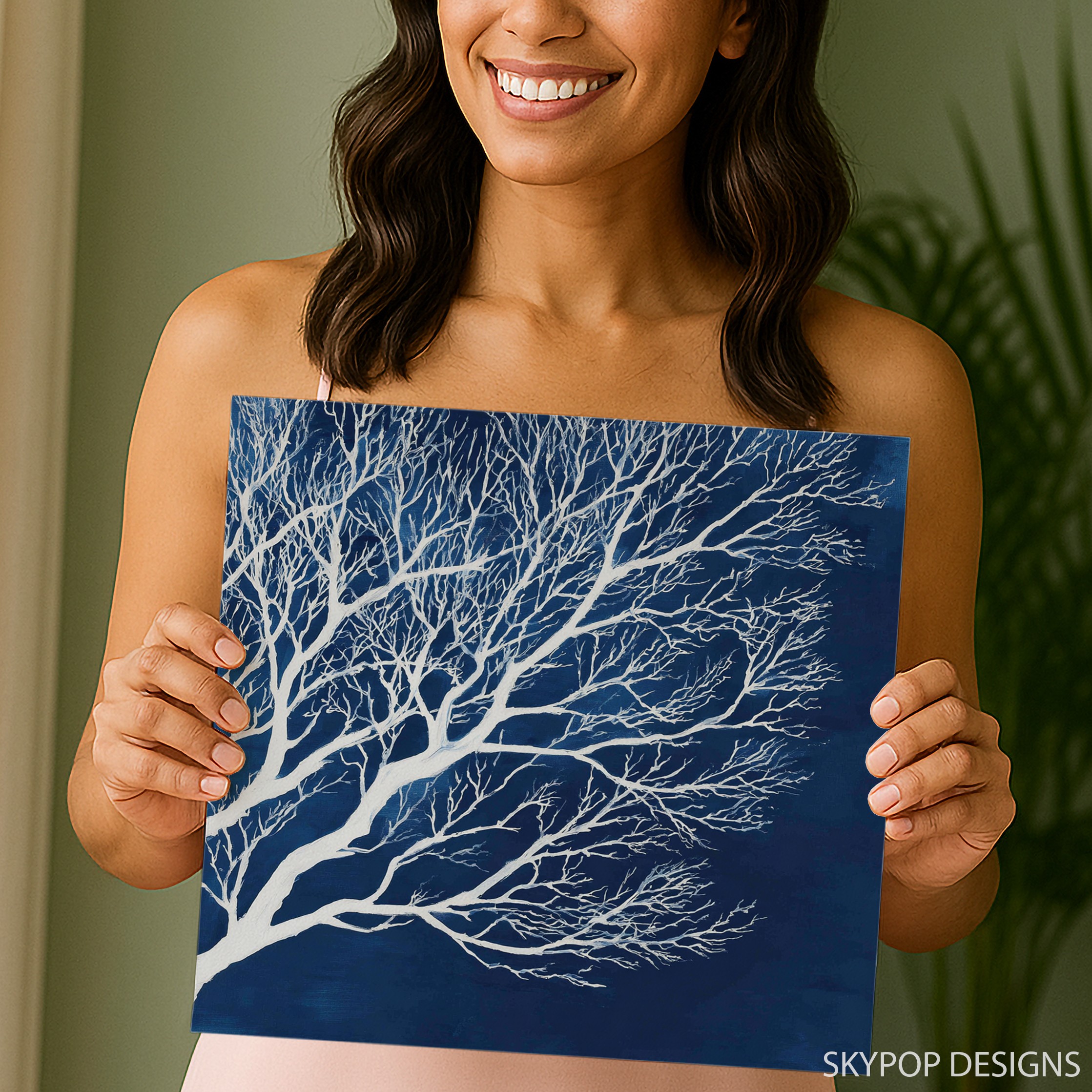 9.jpg Winter Tree Silhouette Art