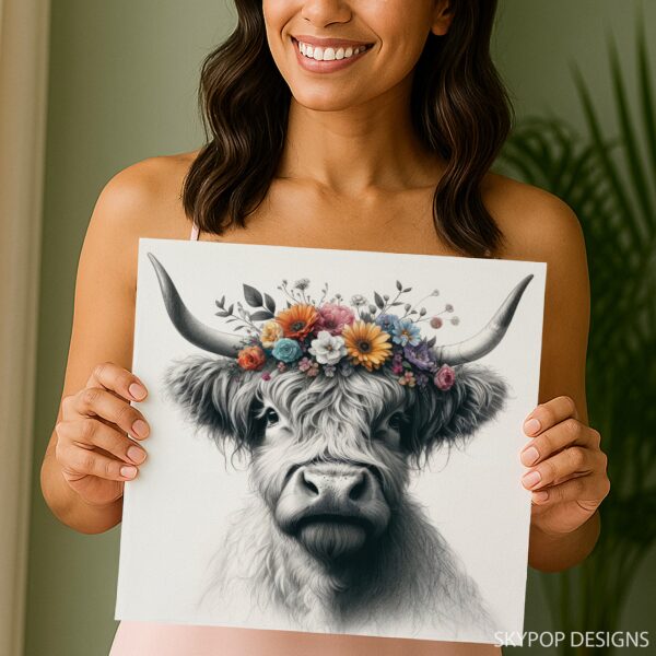 Highland Cow Art