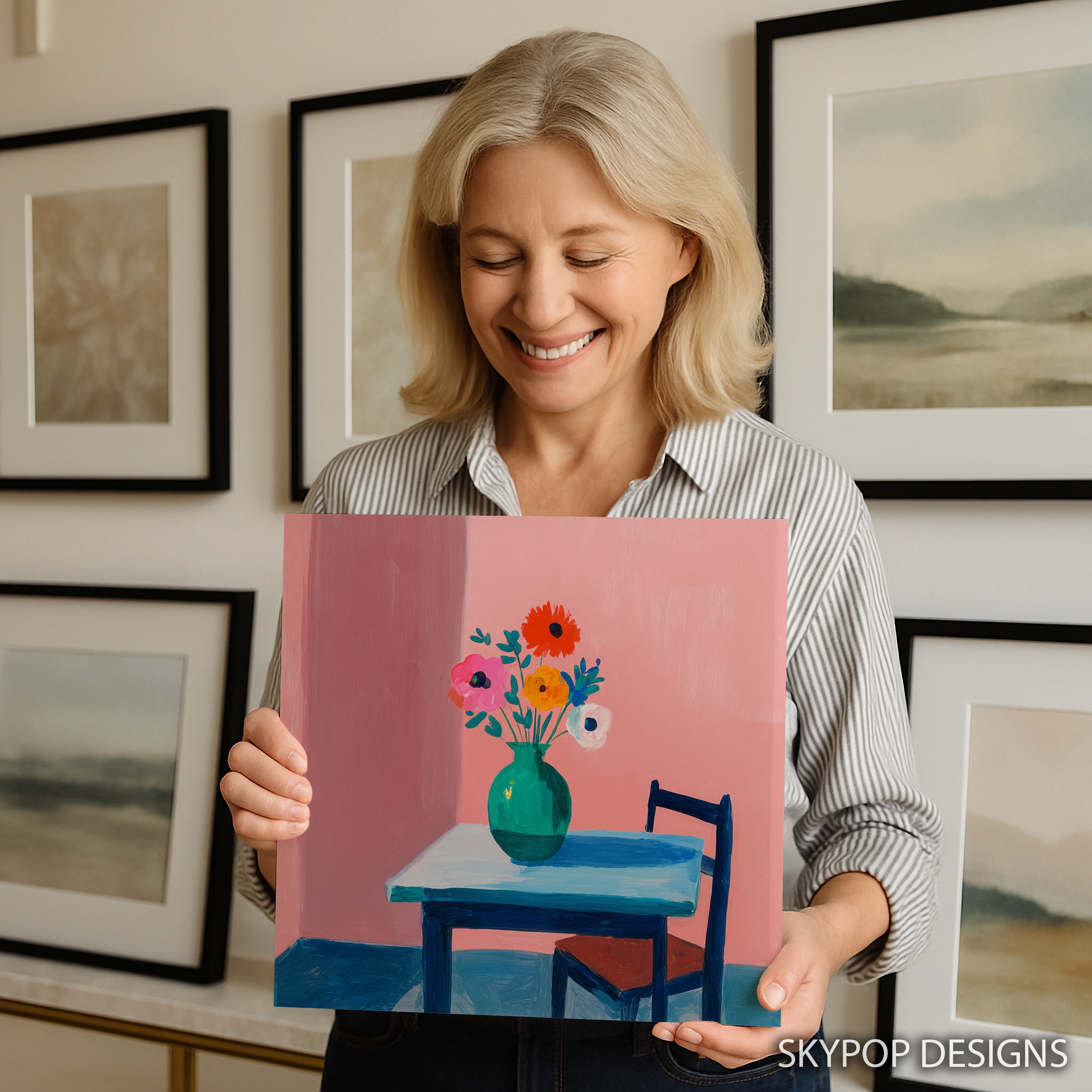 9.jpg Vibrant Floral Vase Art