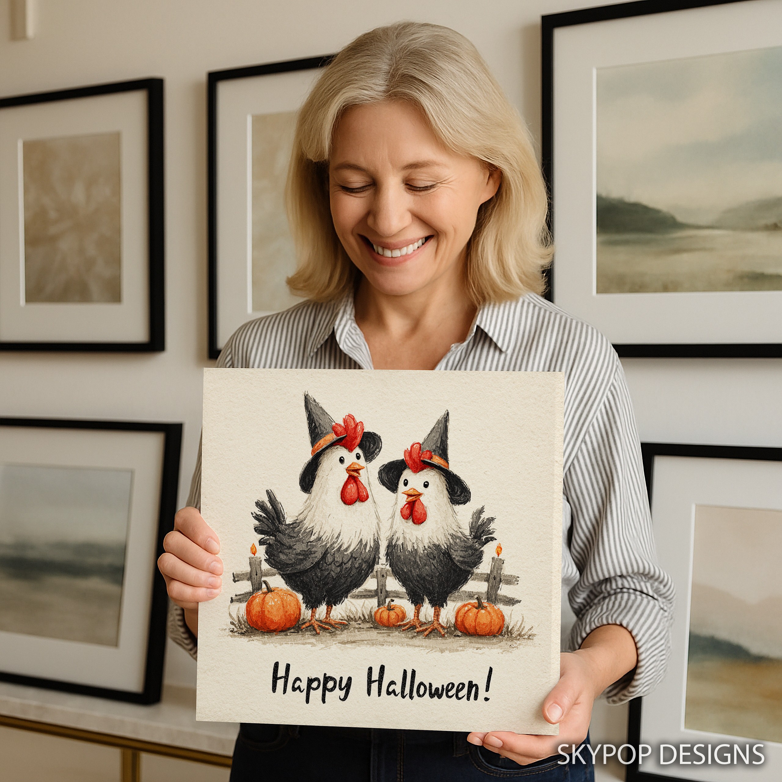 9.jpg Rooster Halloween Art