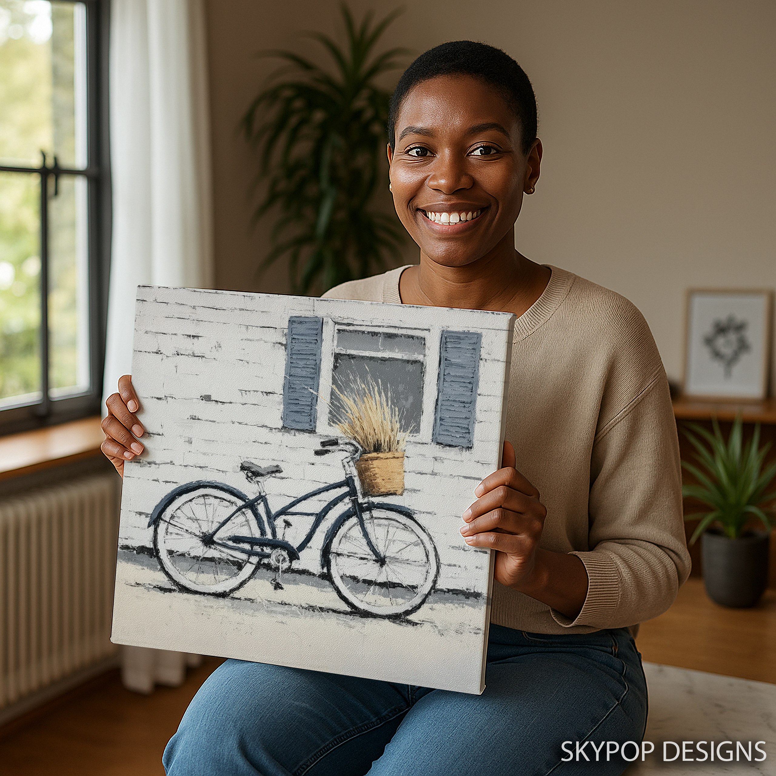 9.jpg Vintage Bicycle Basket Art