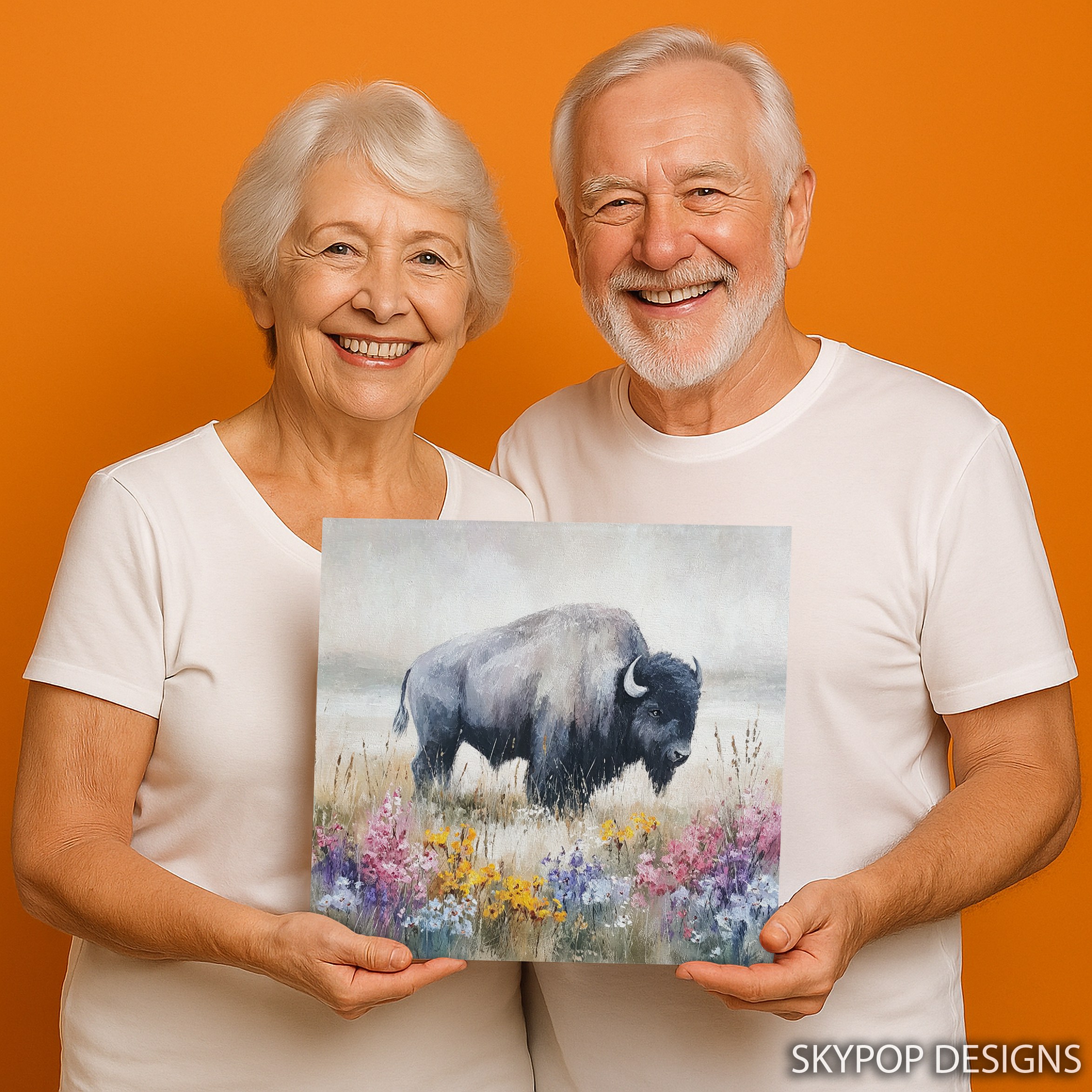 9.jpg Bison Wildflower Art