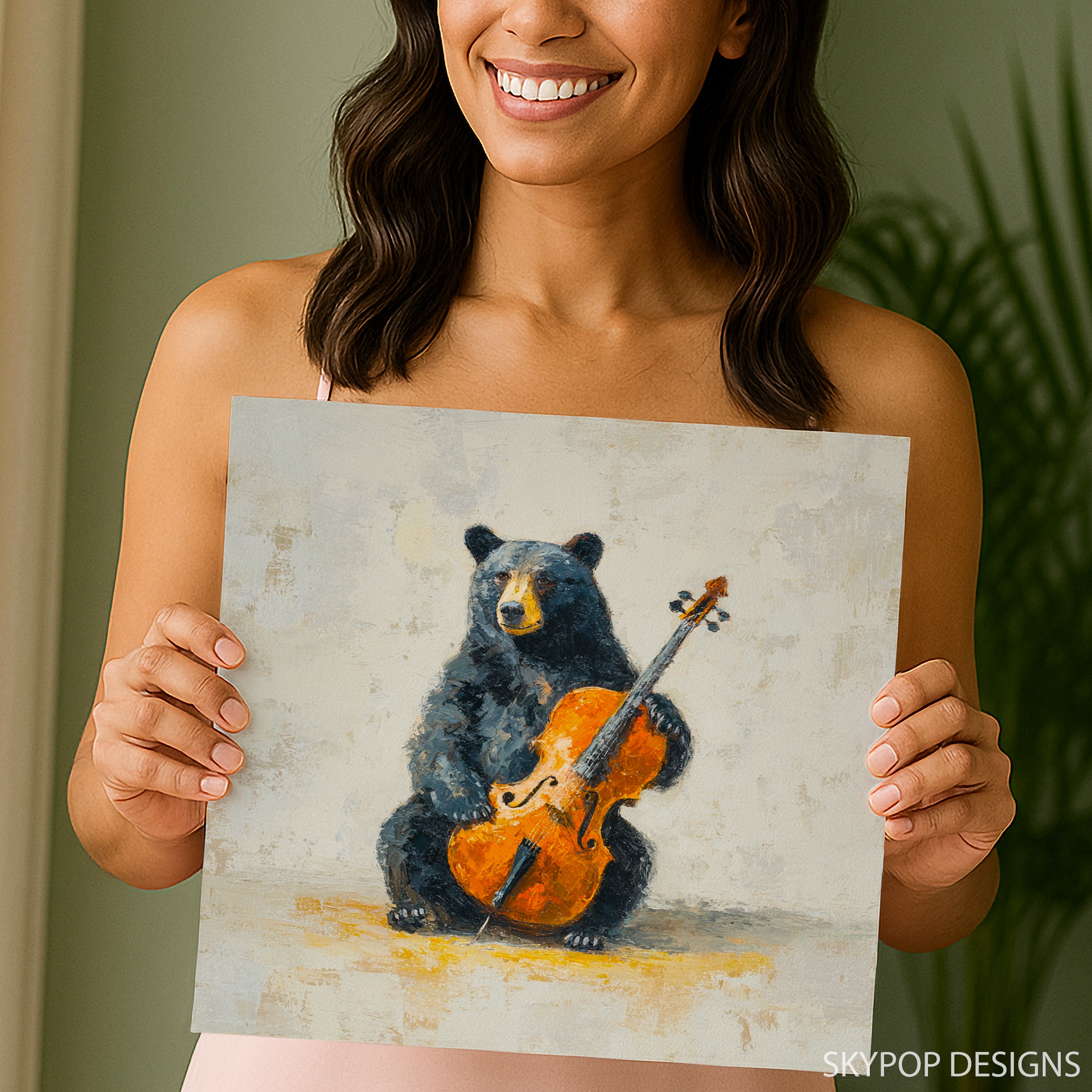 9.jpg Bear Cello Art