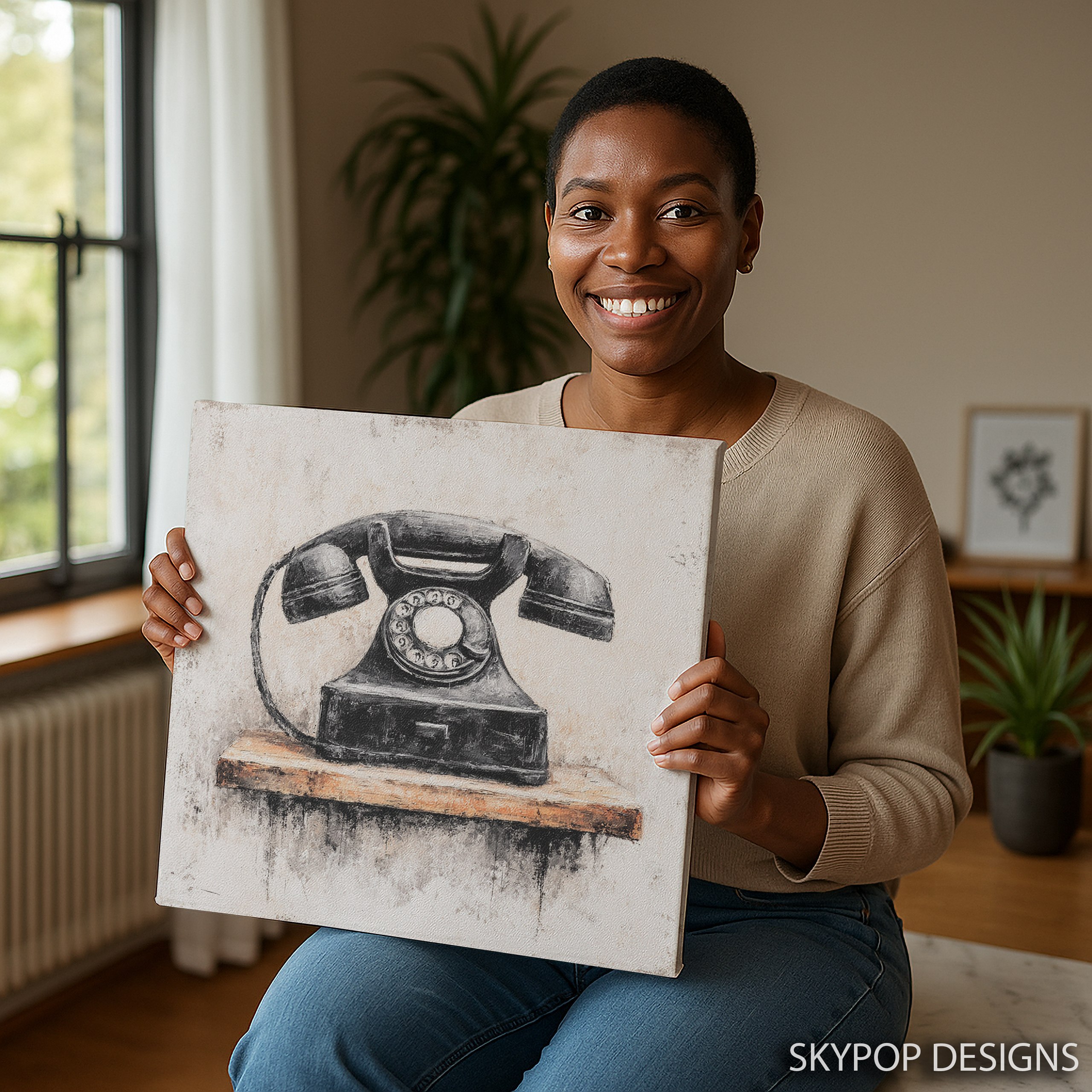 9.jpg Vintage Rotary Phone Art