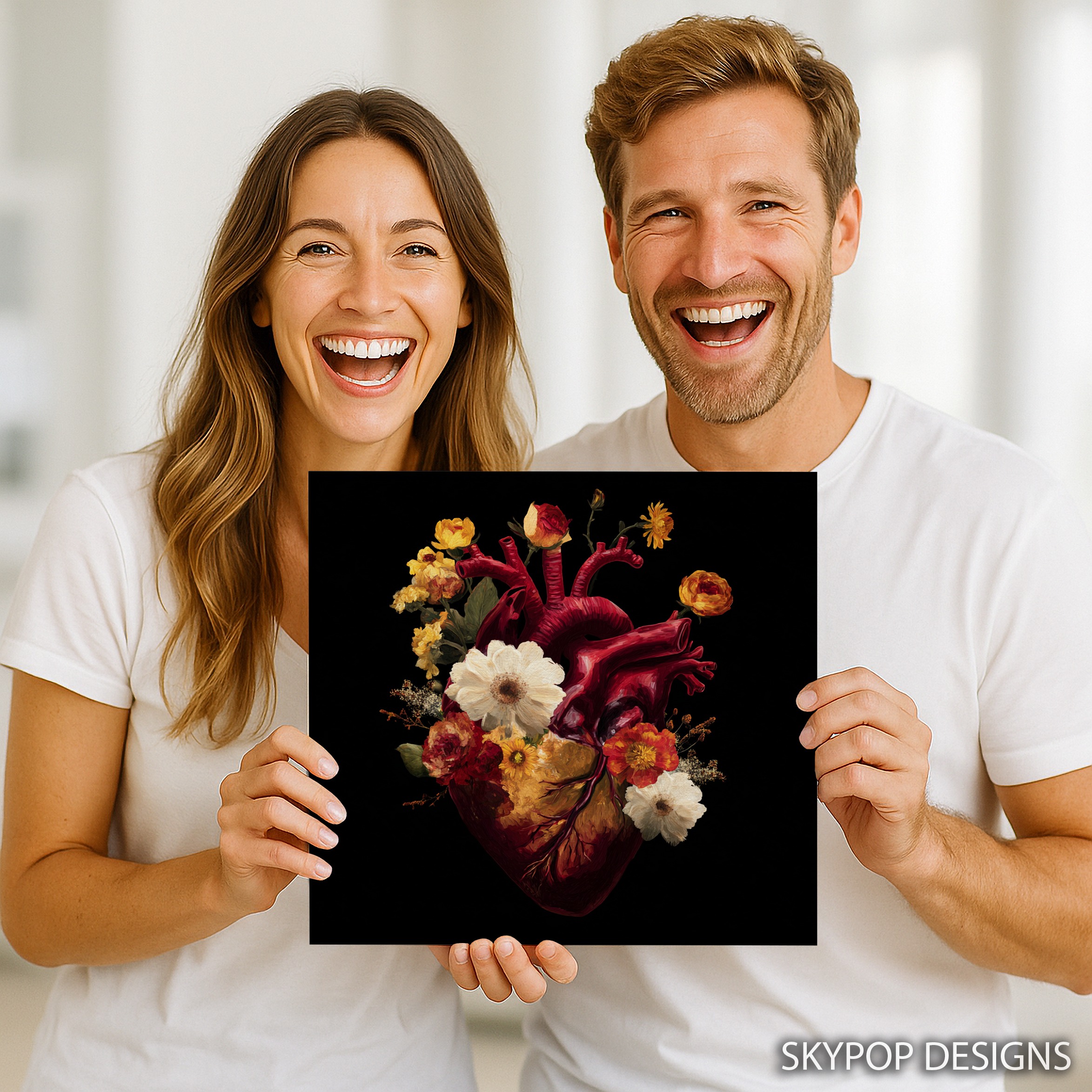 9.jpg Blooming Heart Anatomy Art