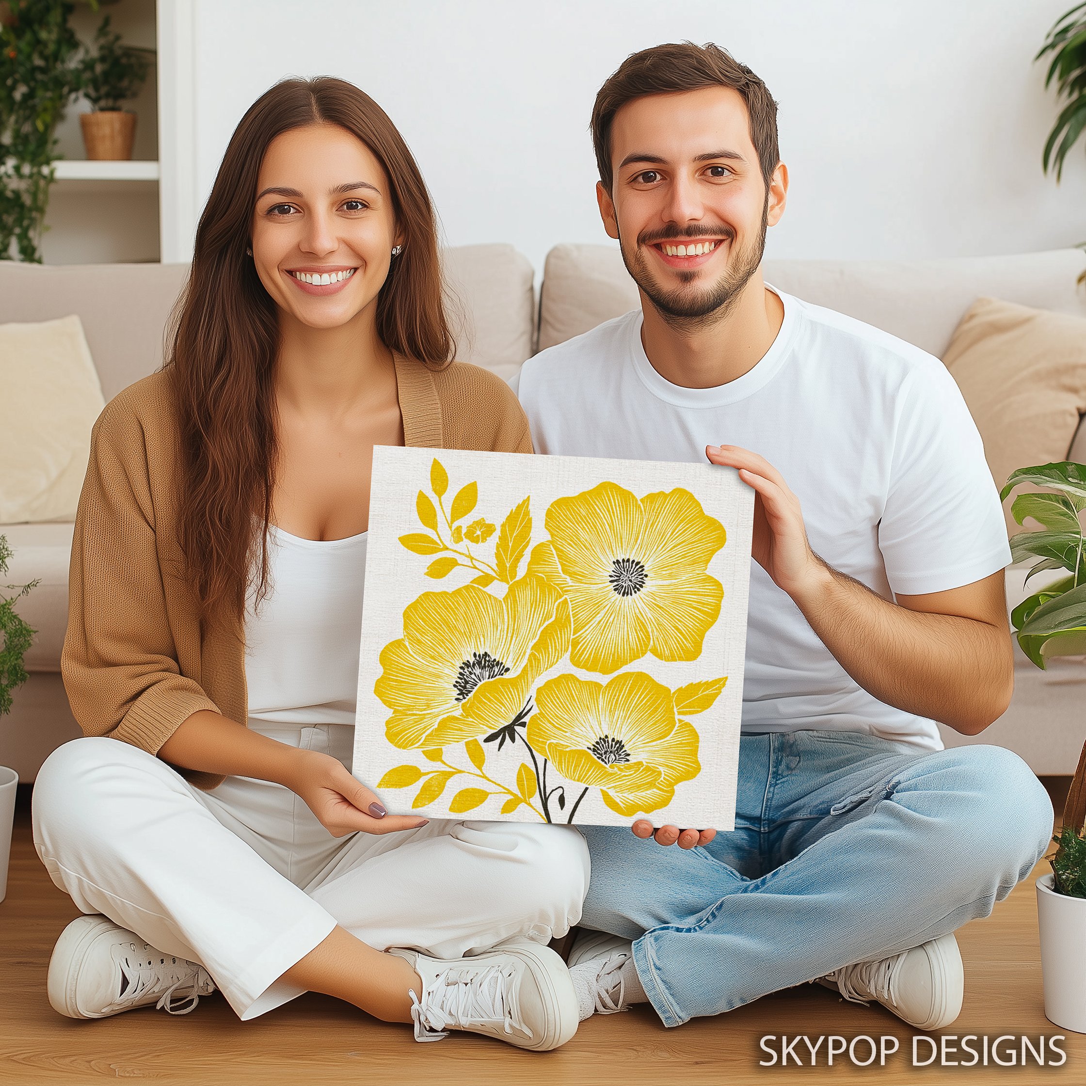 9.jpg Yellow Poppy Art