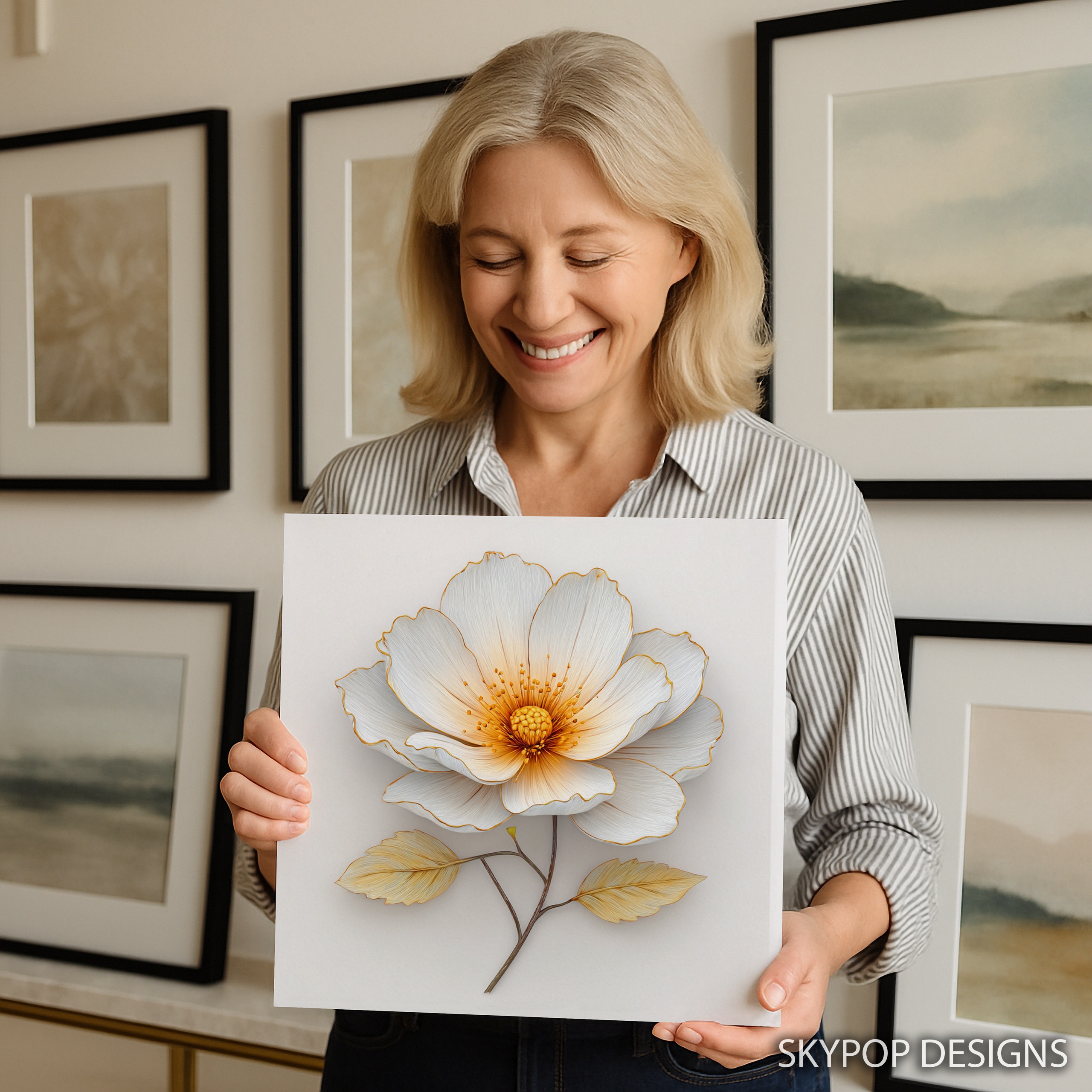 9.jpg Elegant White Flower Art