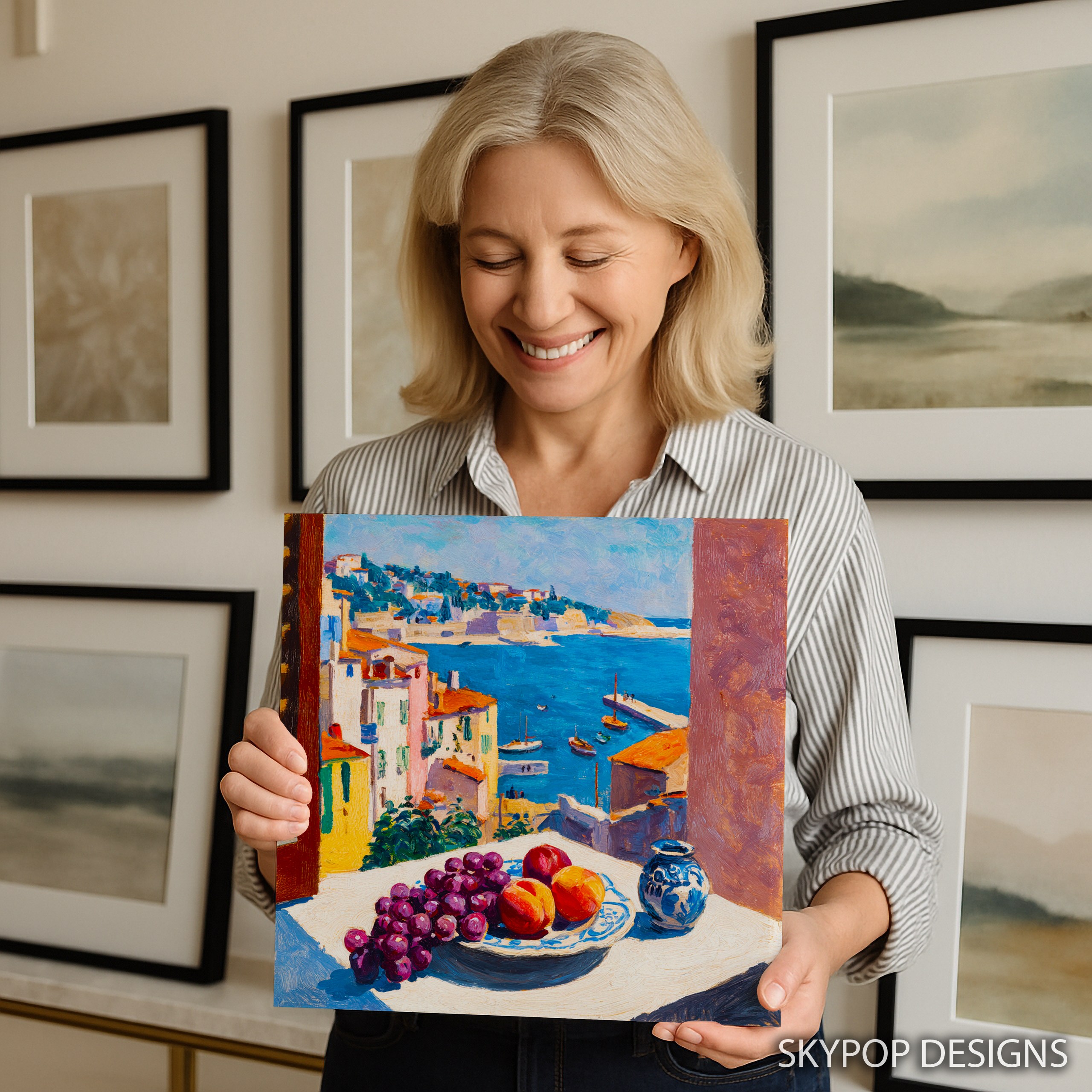 9.jpg Coastal Village Fruit Bowl Art