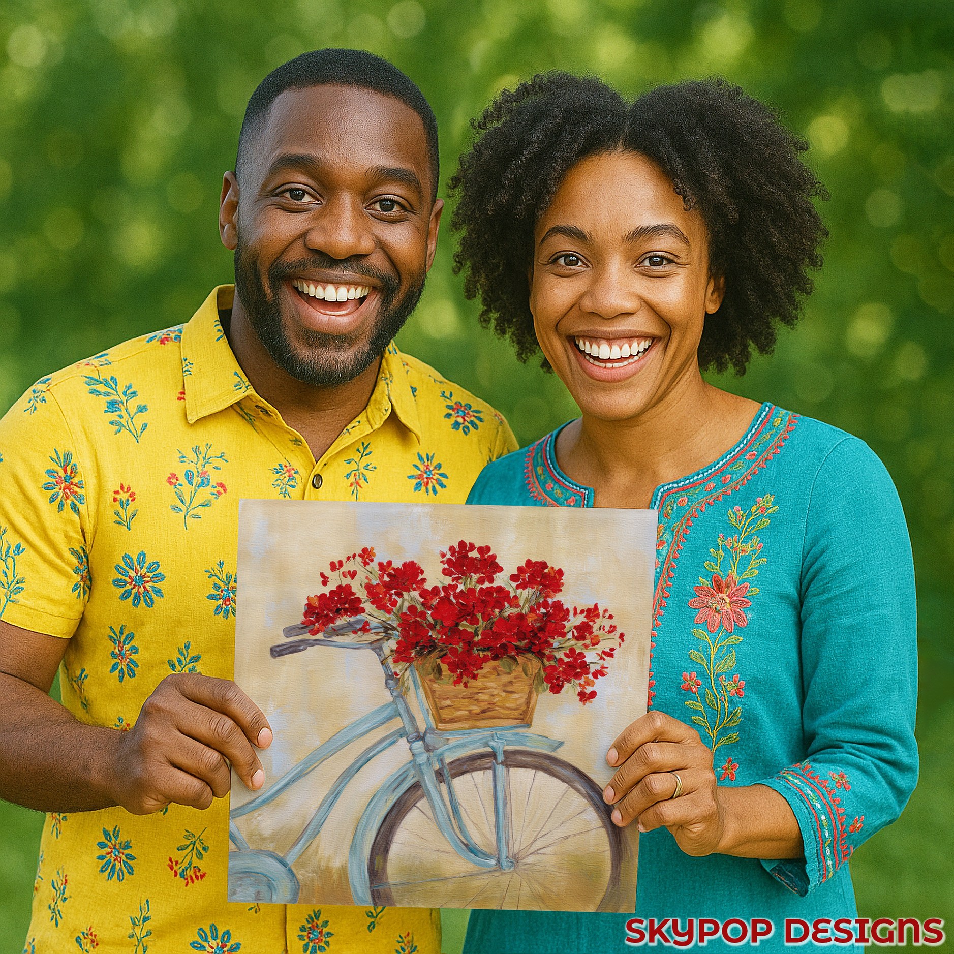 9.jpg Bicycle Flower Basket Art