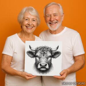 Highland Cow Art