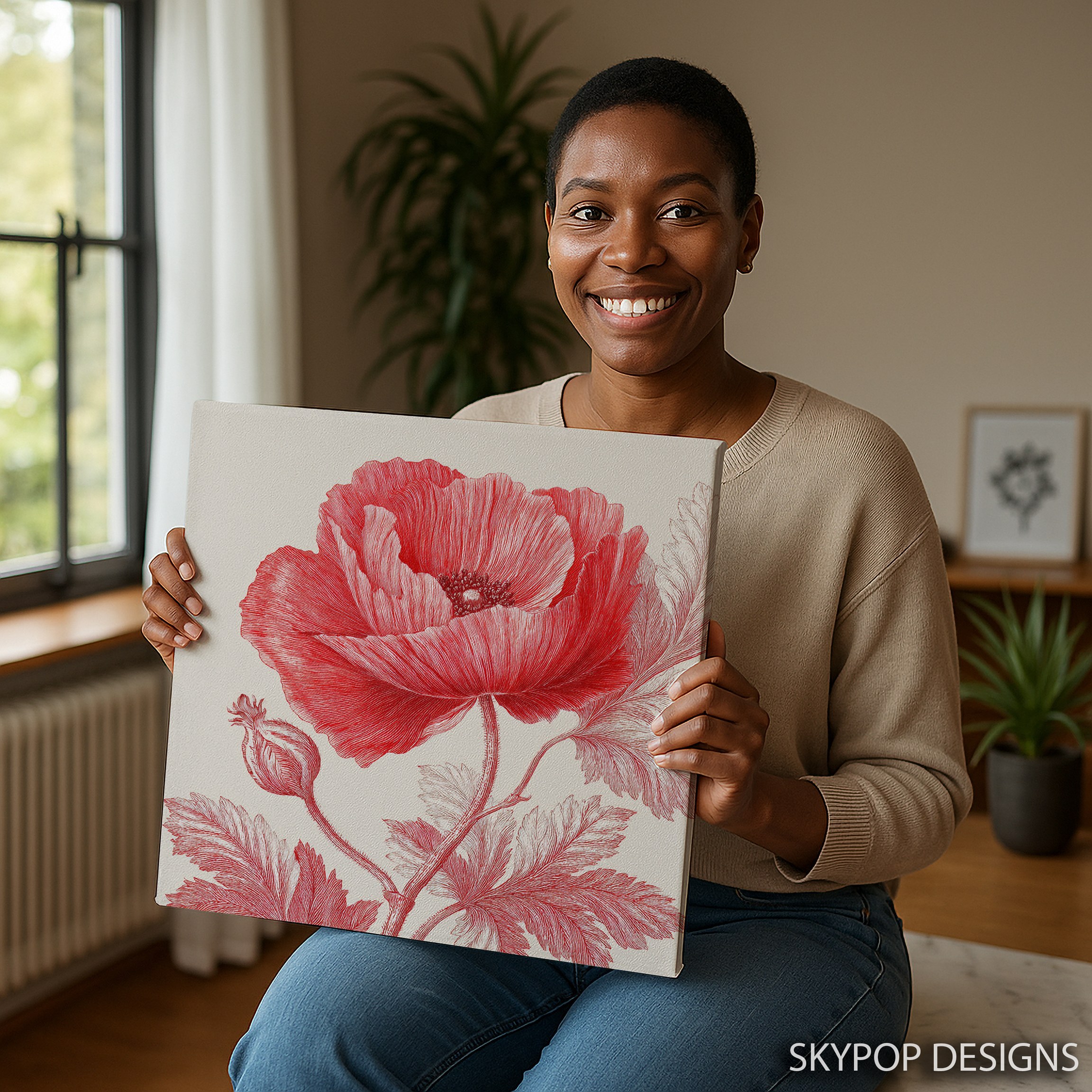 9.jpg Red Poppy Art