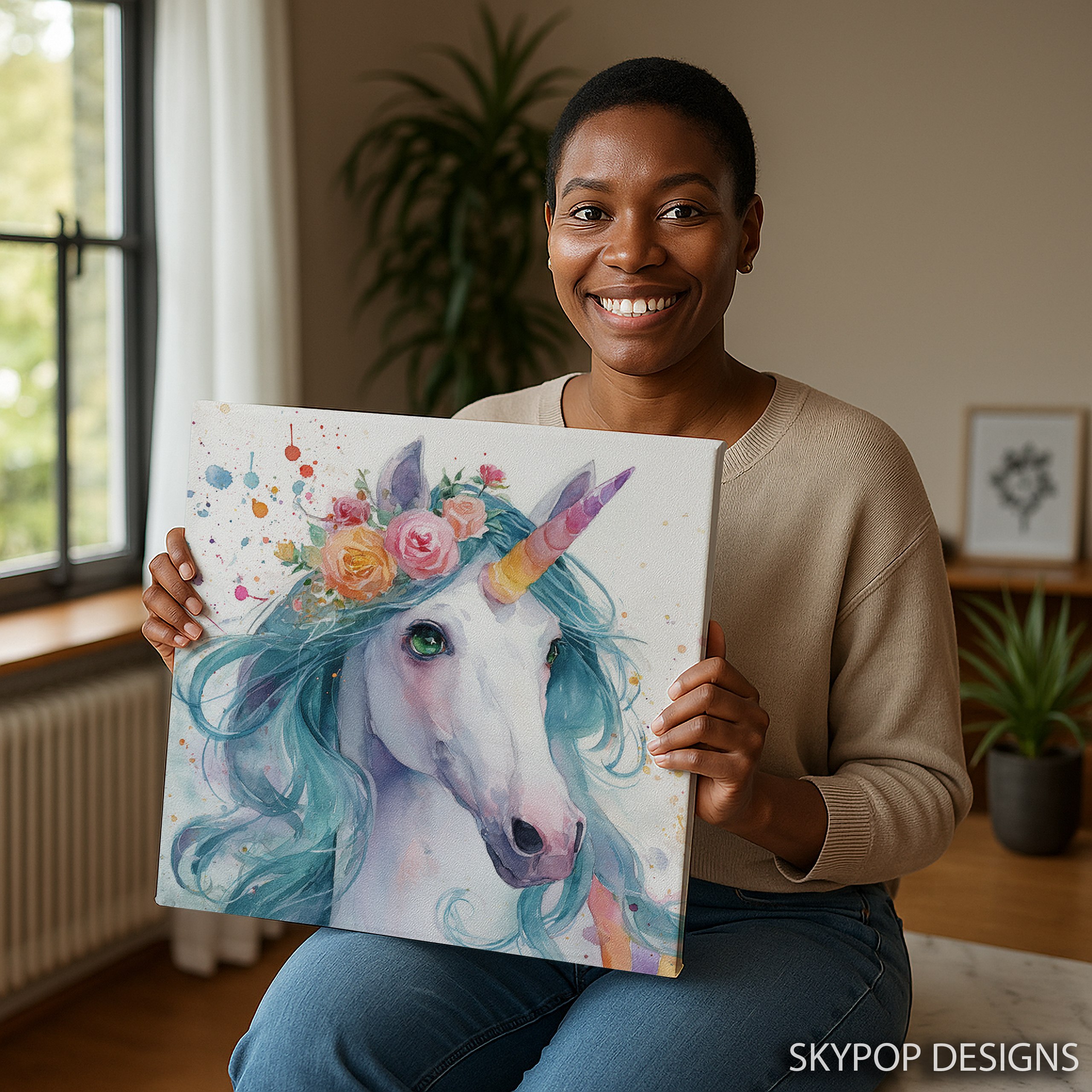 9.jpg Unicorn Flower Crown Art