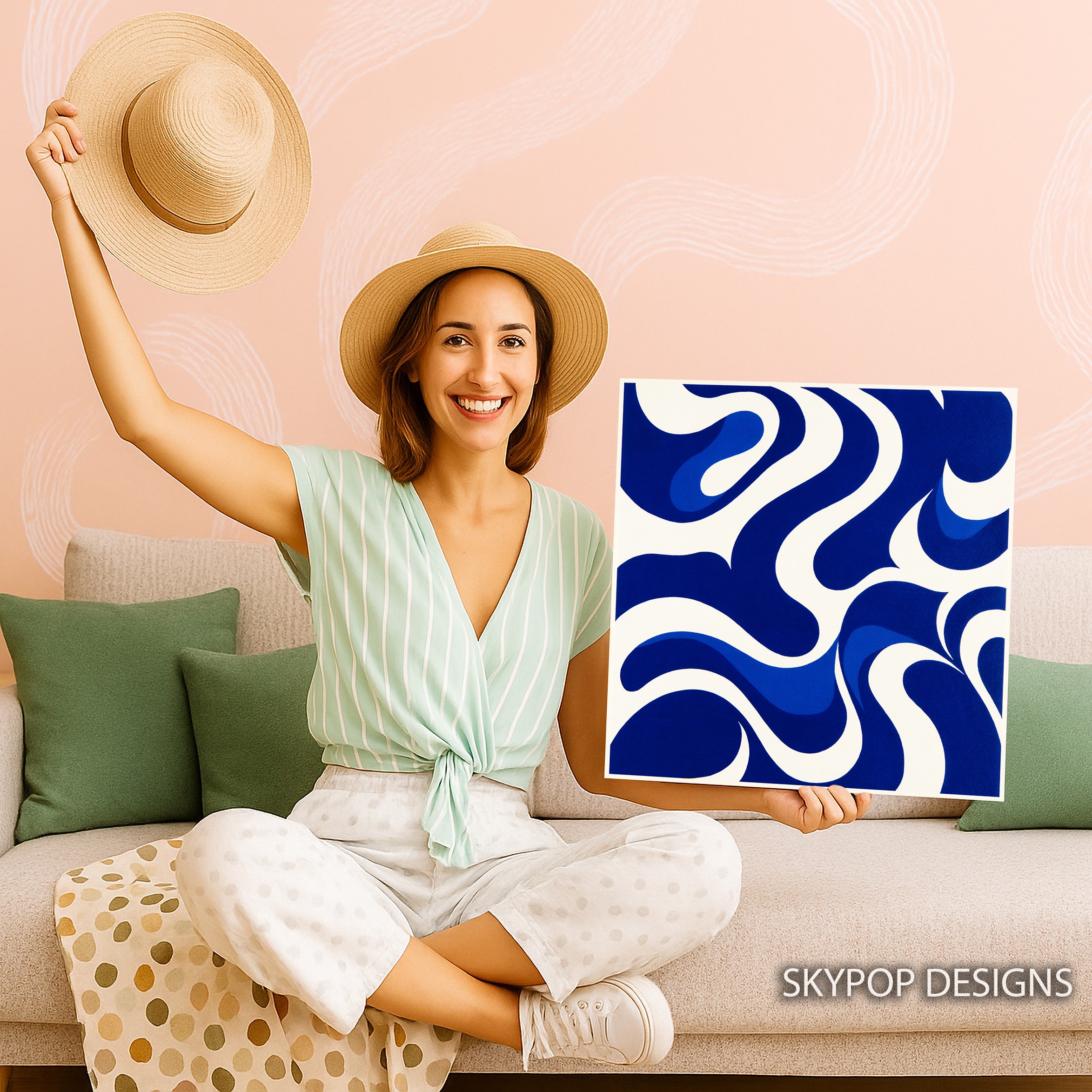 9.jpg Blue Wave Abstract Art