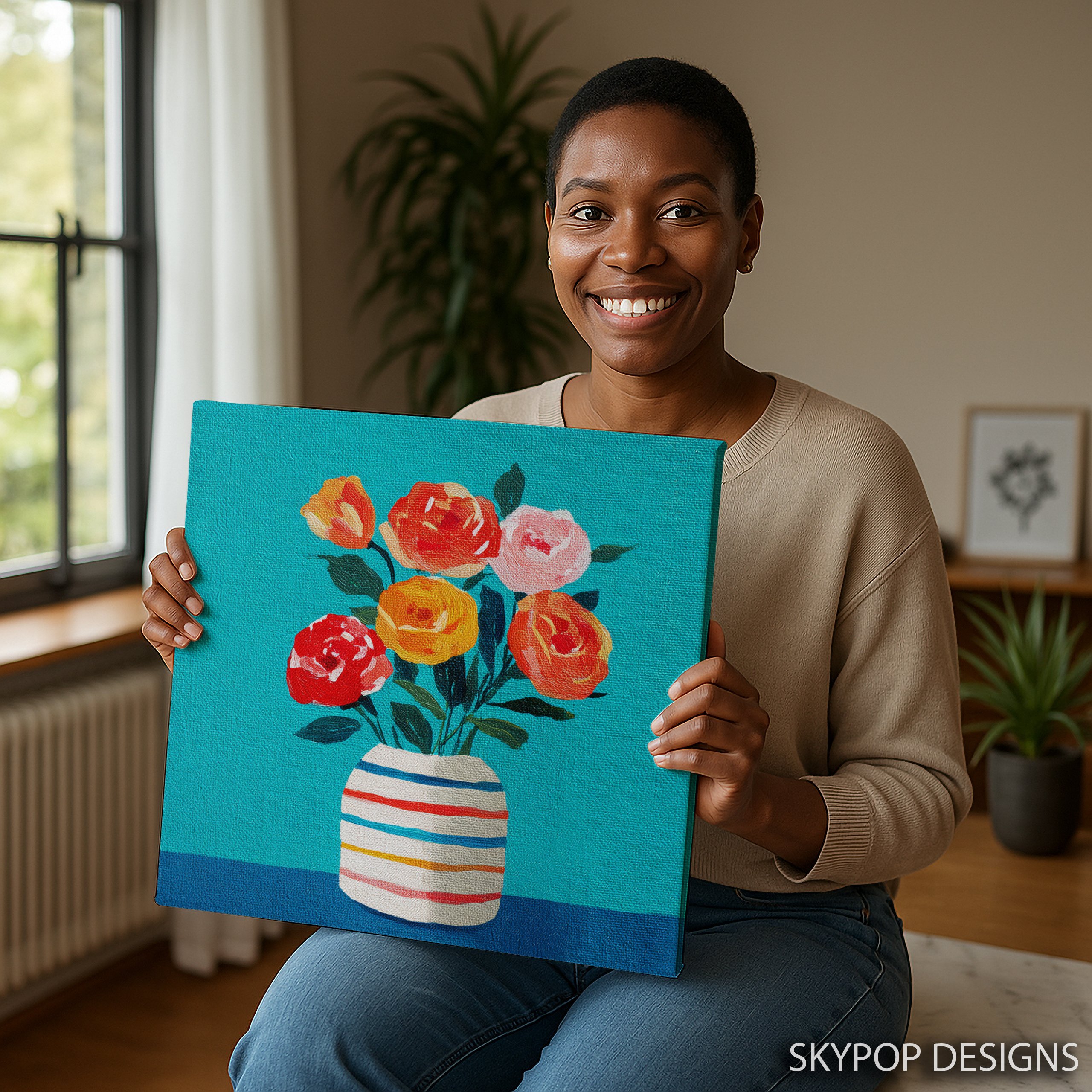 9.jpg Vibrant Floral Bouquet Art
