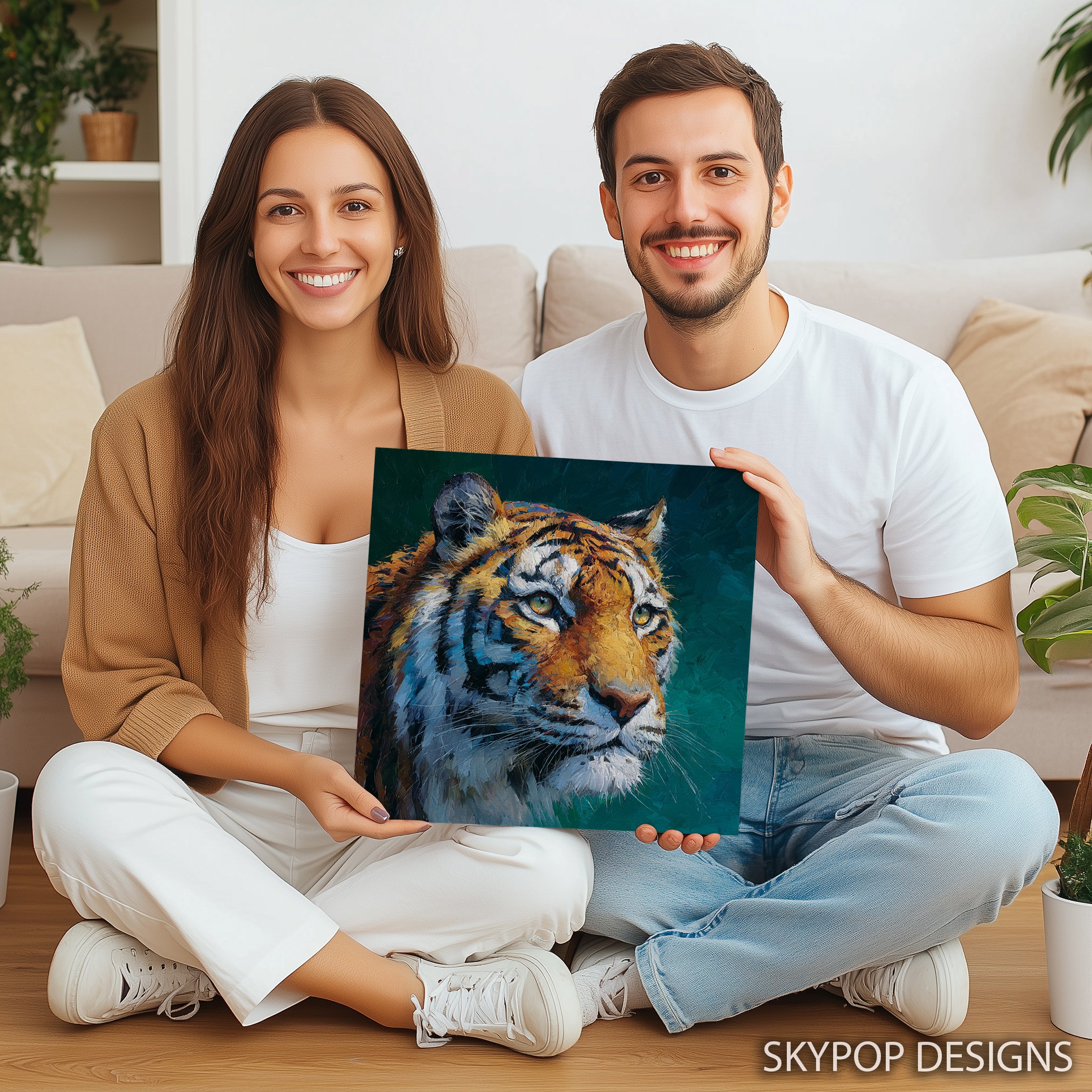 9.jpg Tiger Face Art