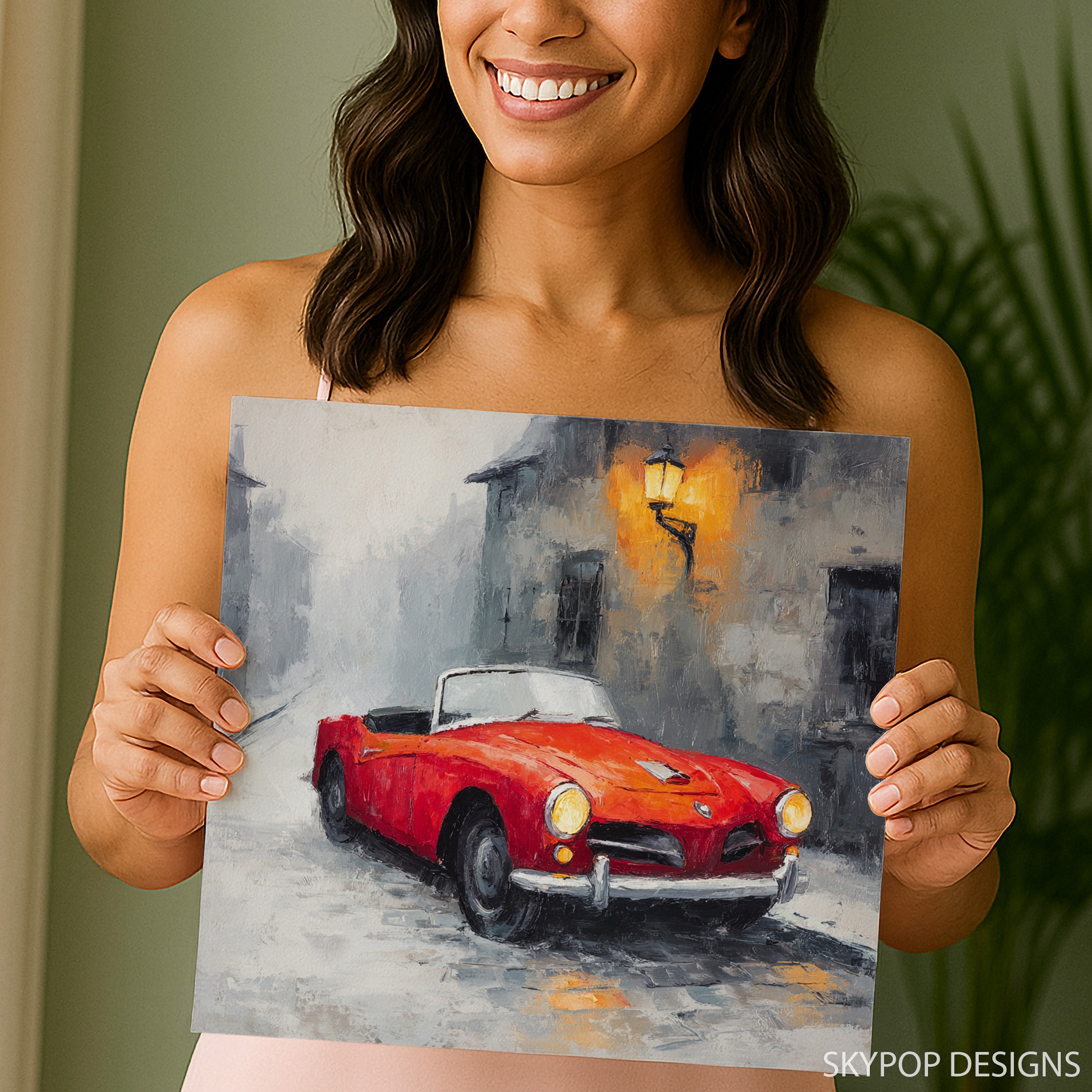 9.jpg Classic Red Convertible Art