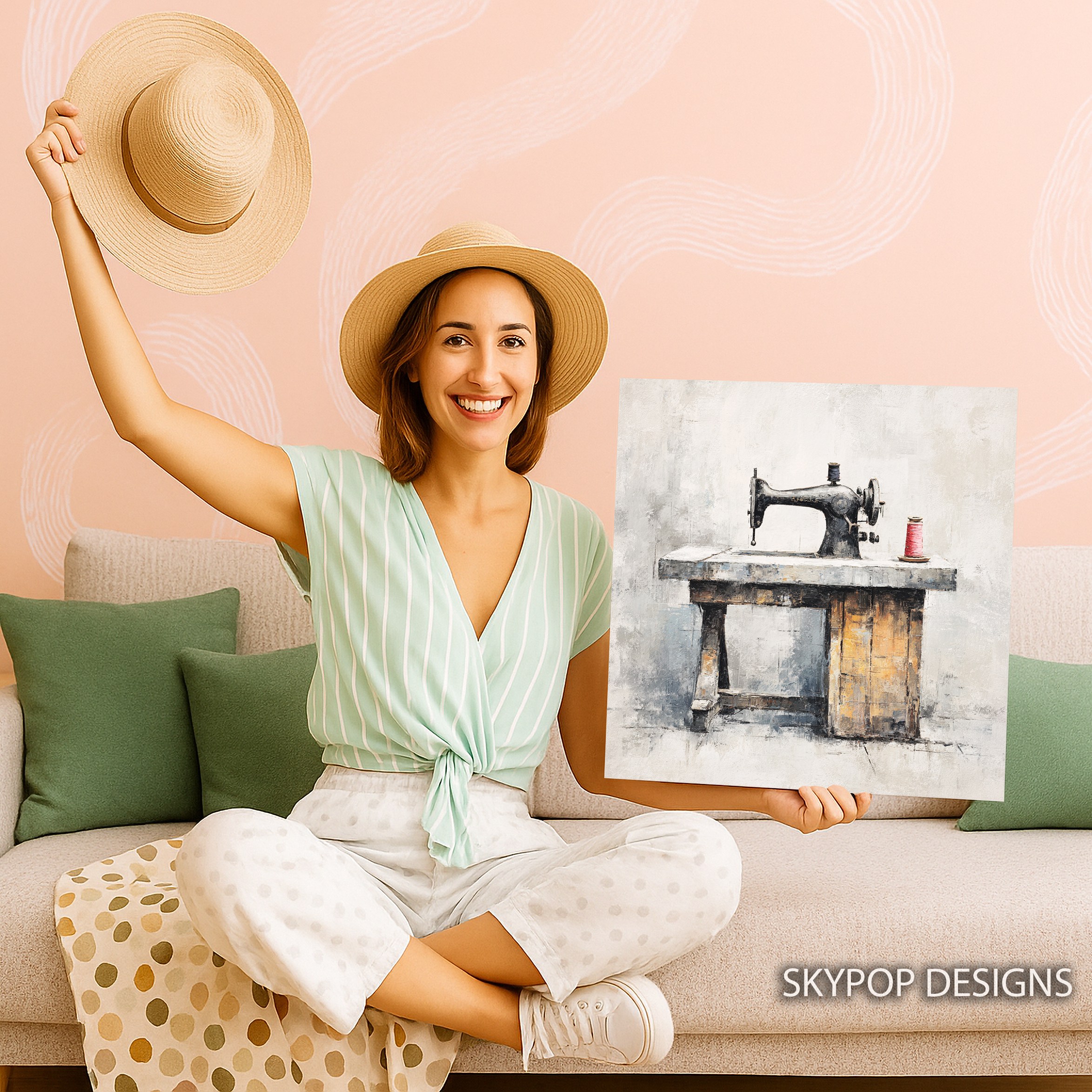 9.jpg Vintage Sewing Machine Art