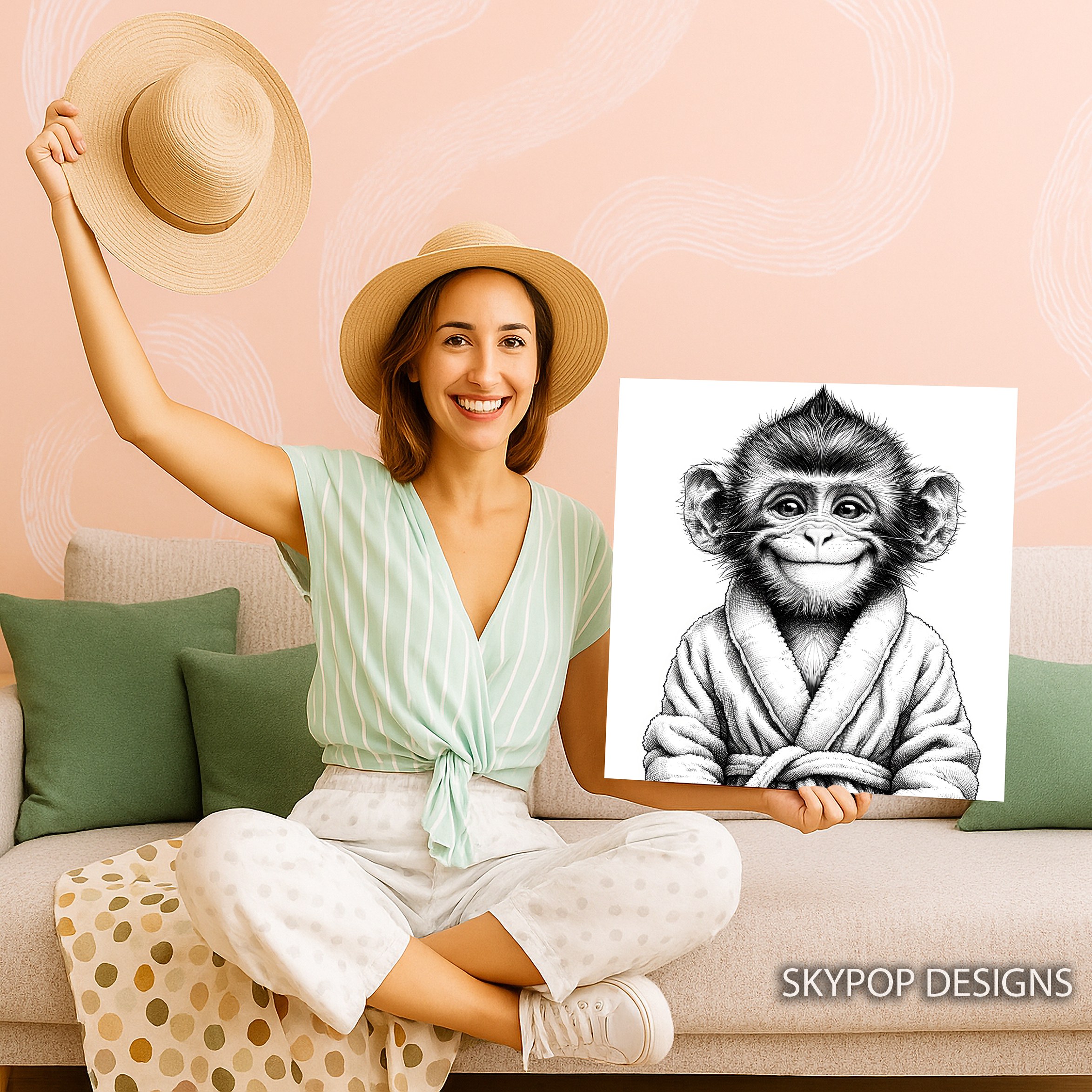 9.jpg Chimpanzee Art