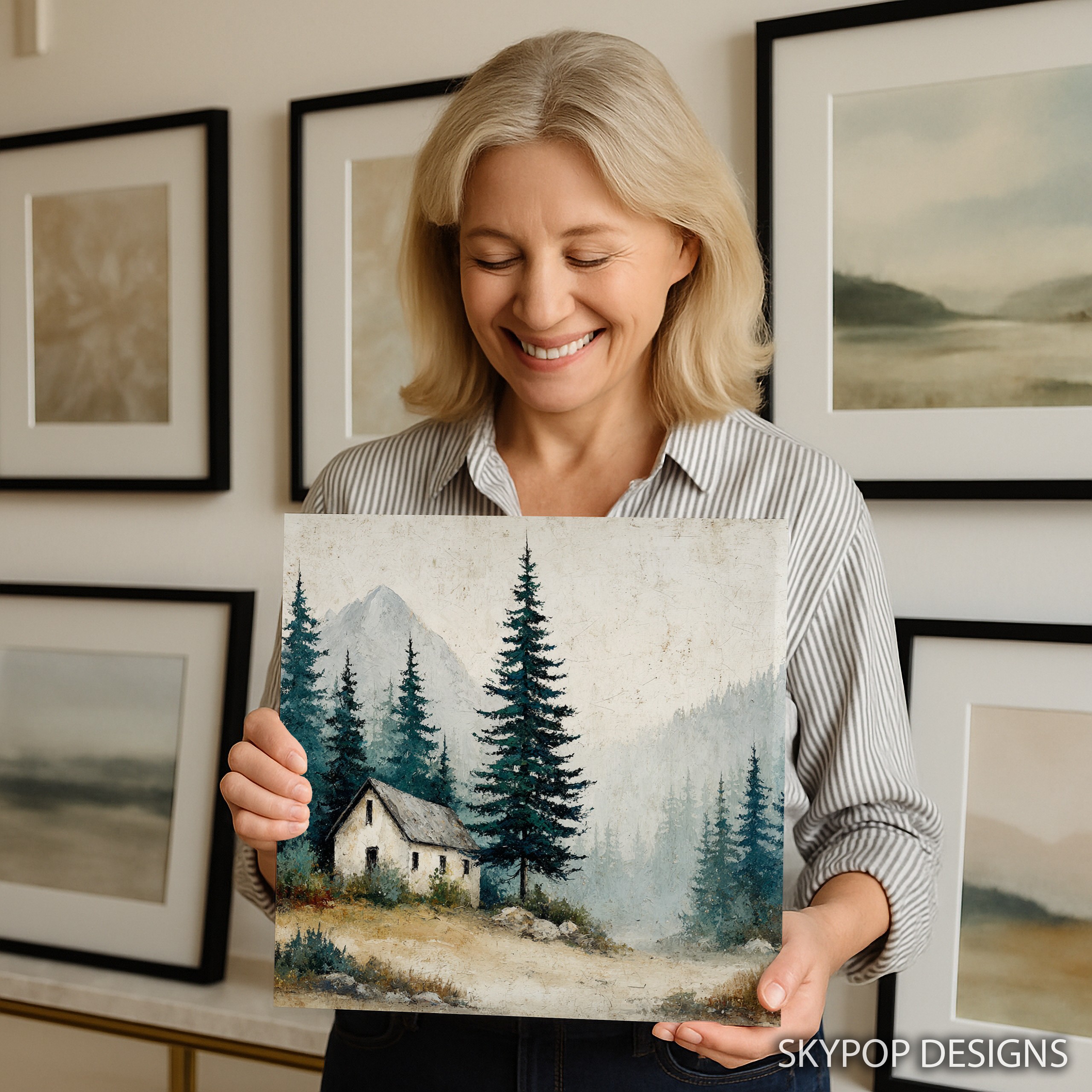 9.jpg Mountain Cabin Art