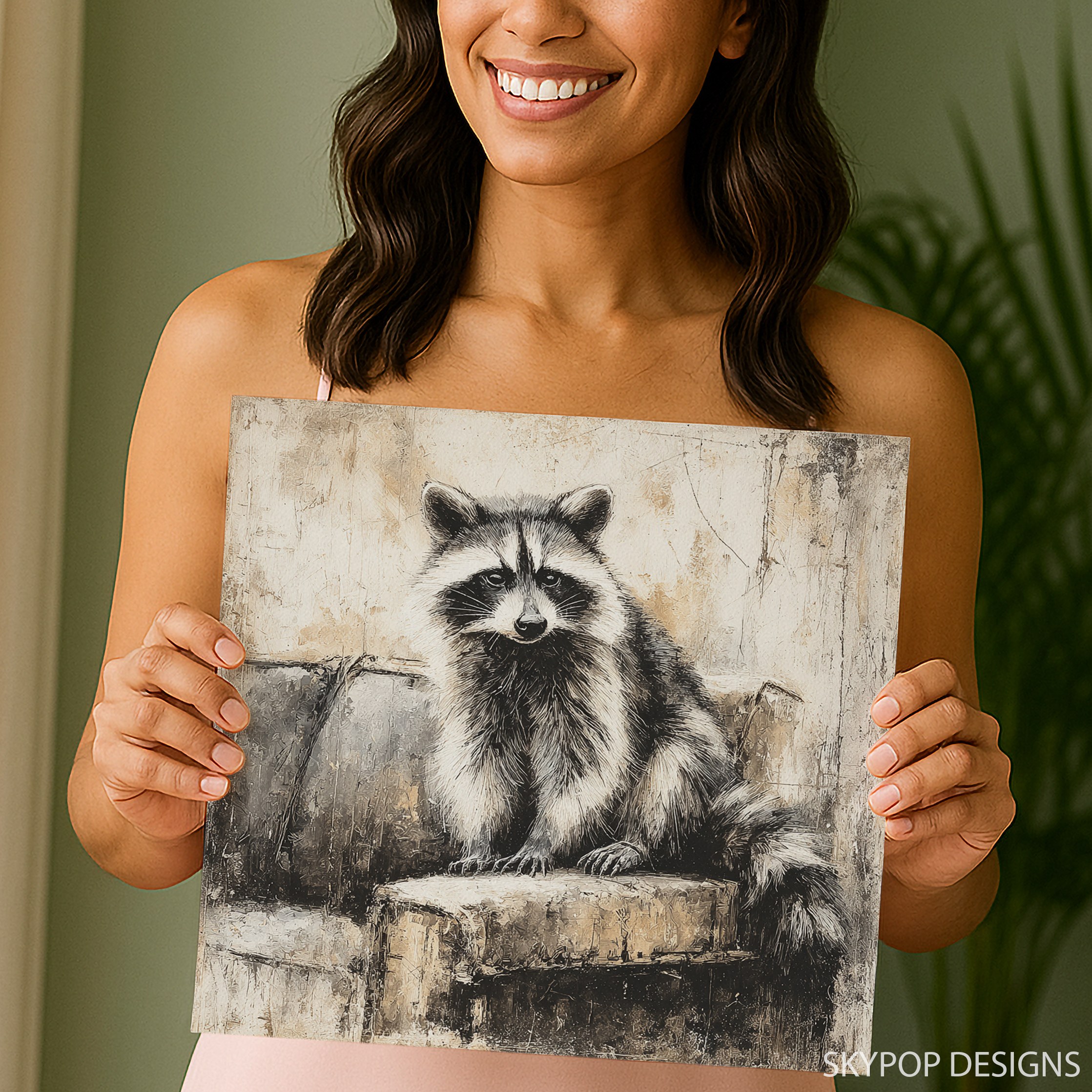 9.jpg Raccoon Art