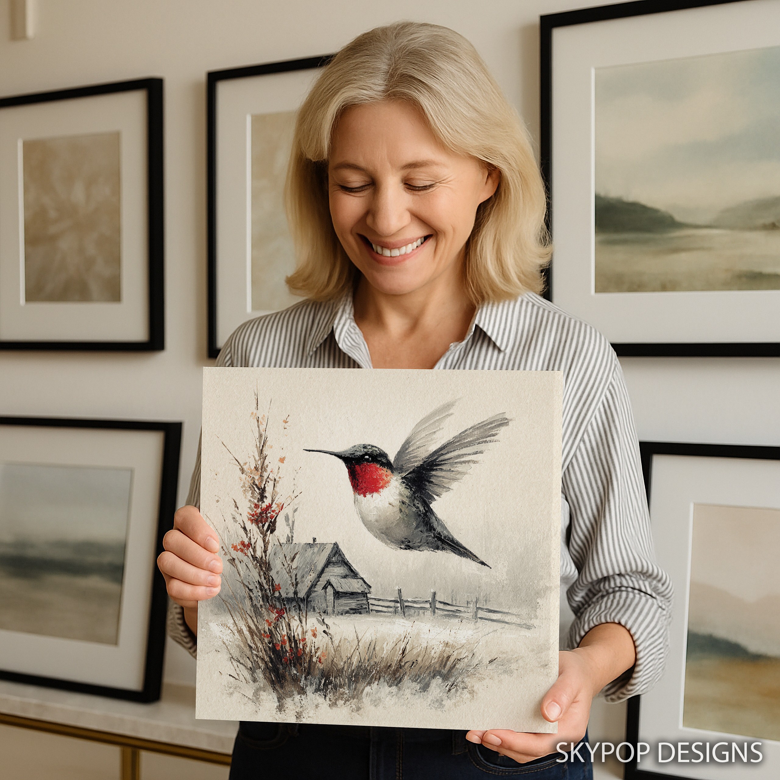 9.jpg Hummingbird Art