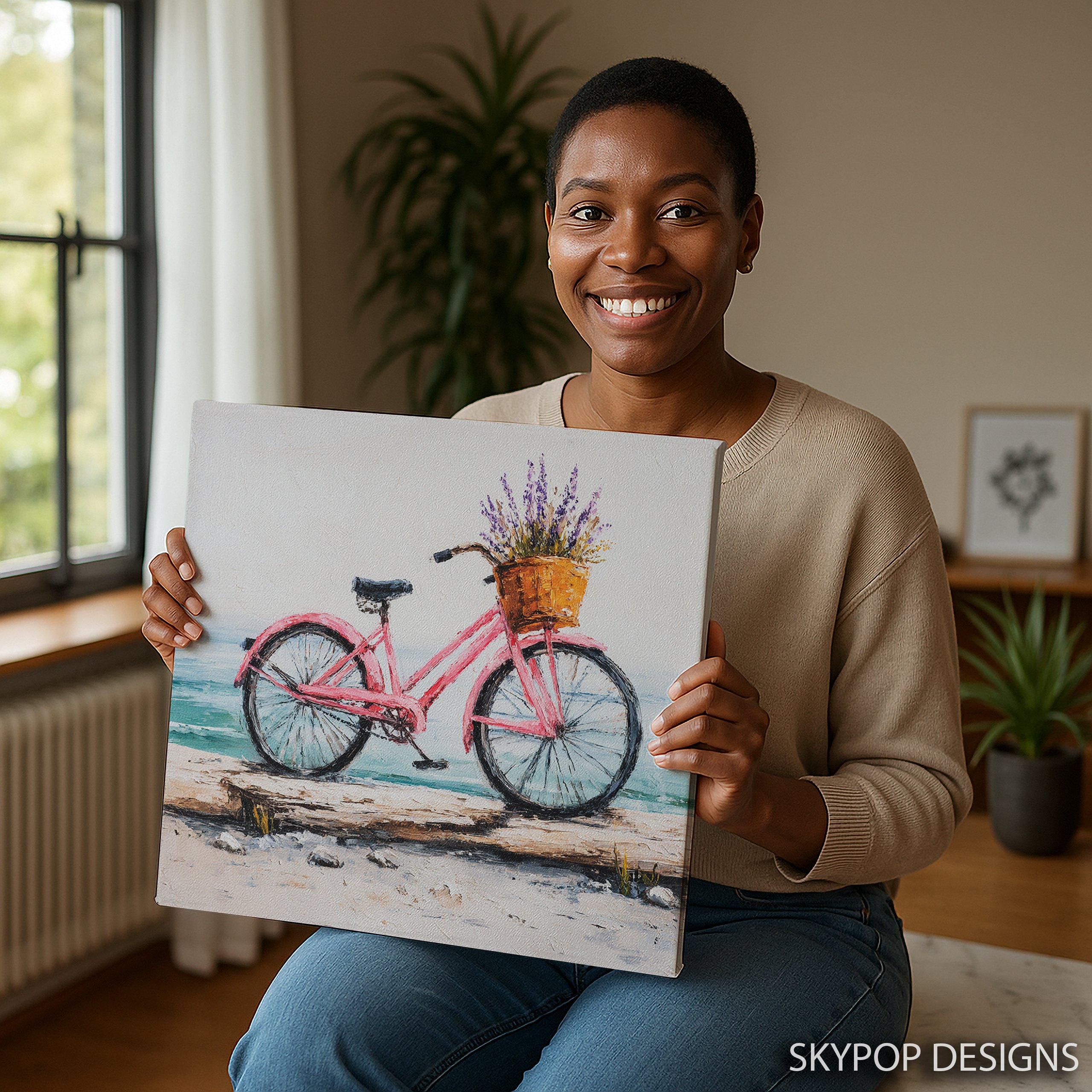 9.jpg Coastal Bike Lavender Art