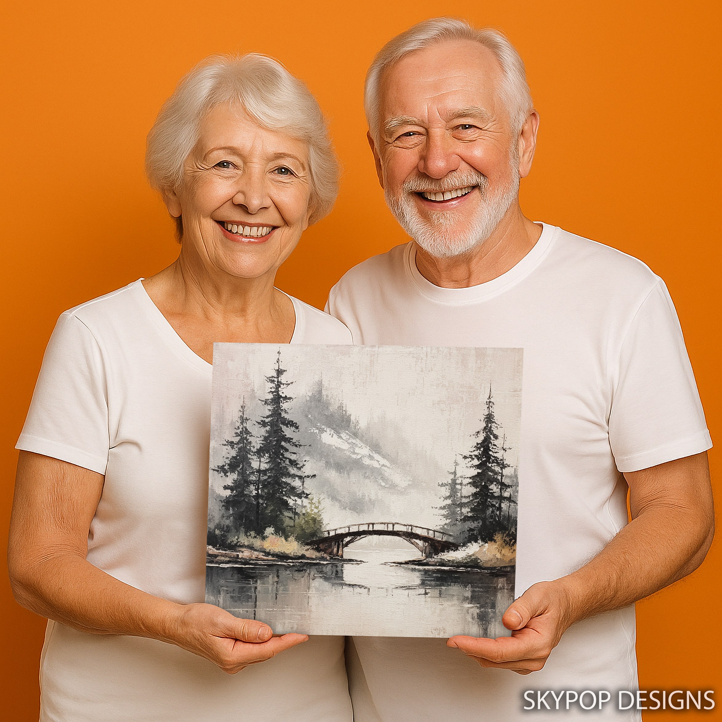 9.jpg Misty Forest Bridge Art