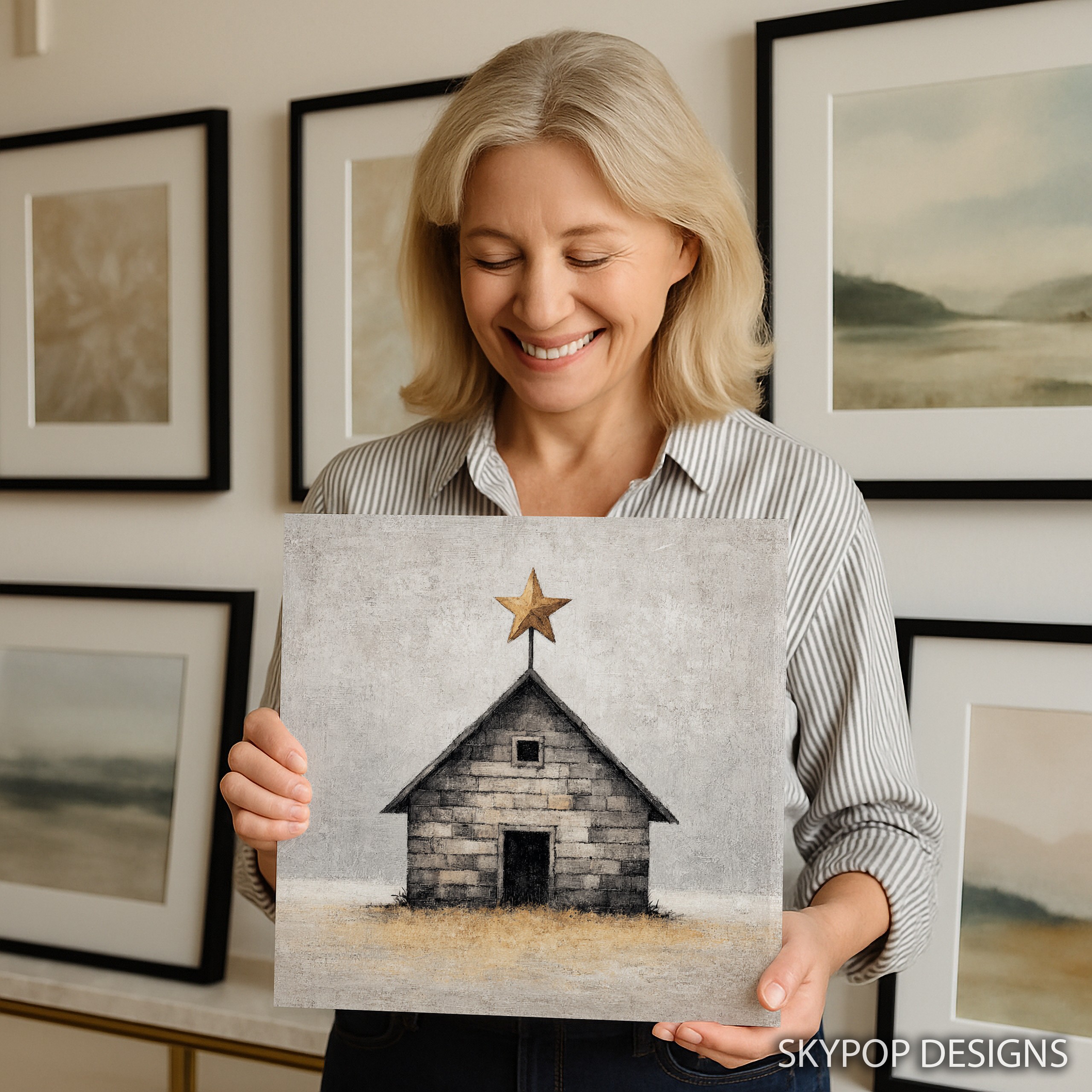 9.jpg Rustic Star Barn Art