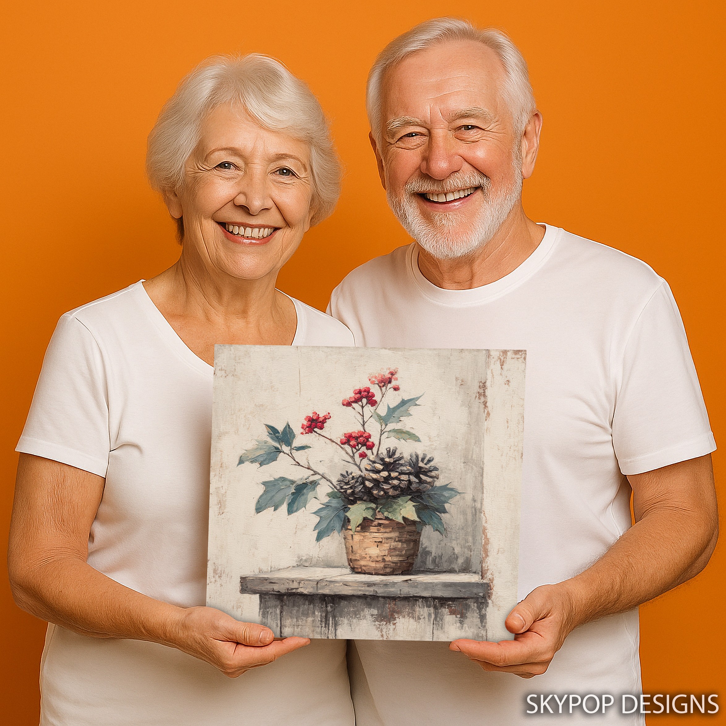 9.jpg Winter Berry Basket Art