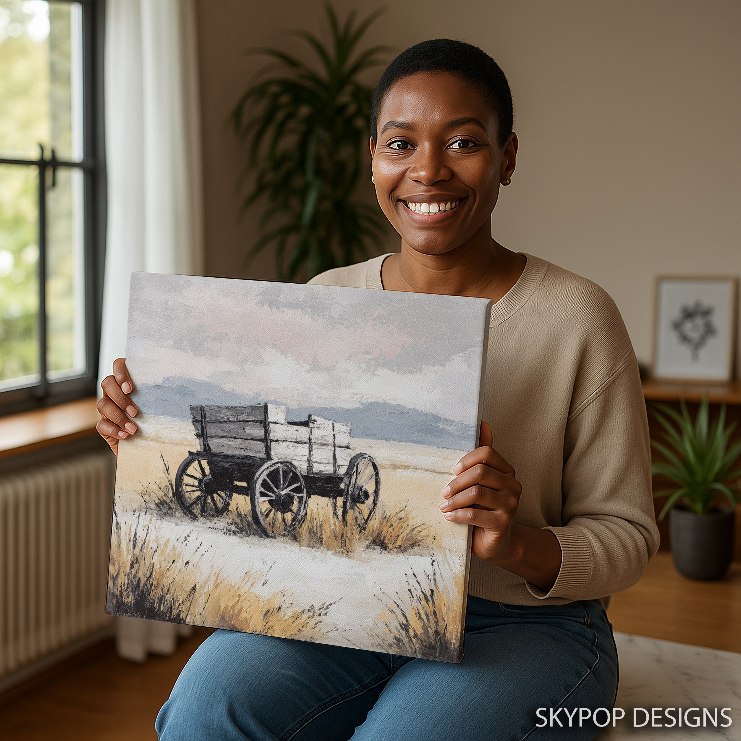 9.jpg Rustic Farm Wagon Art