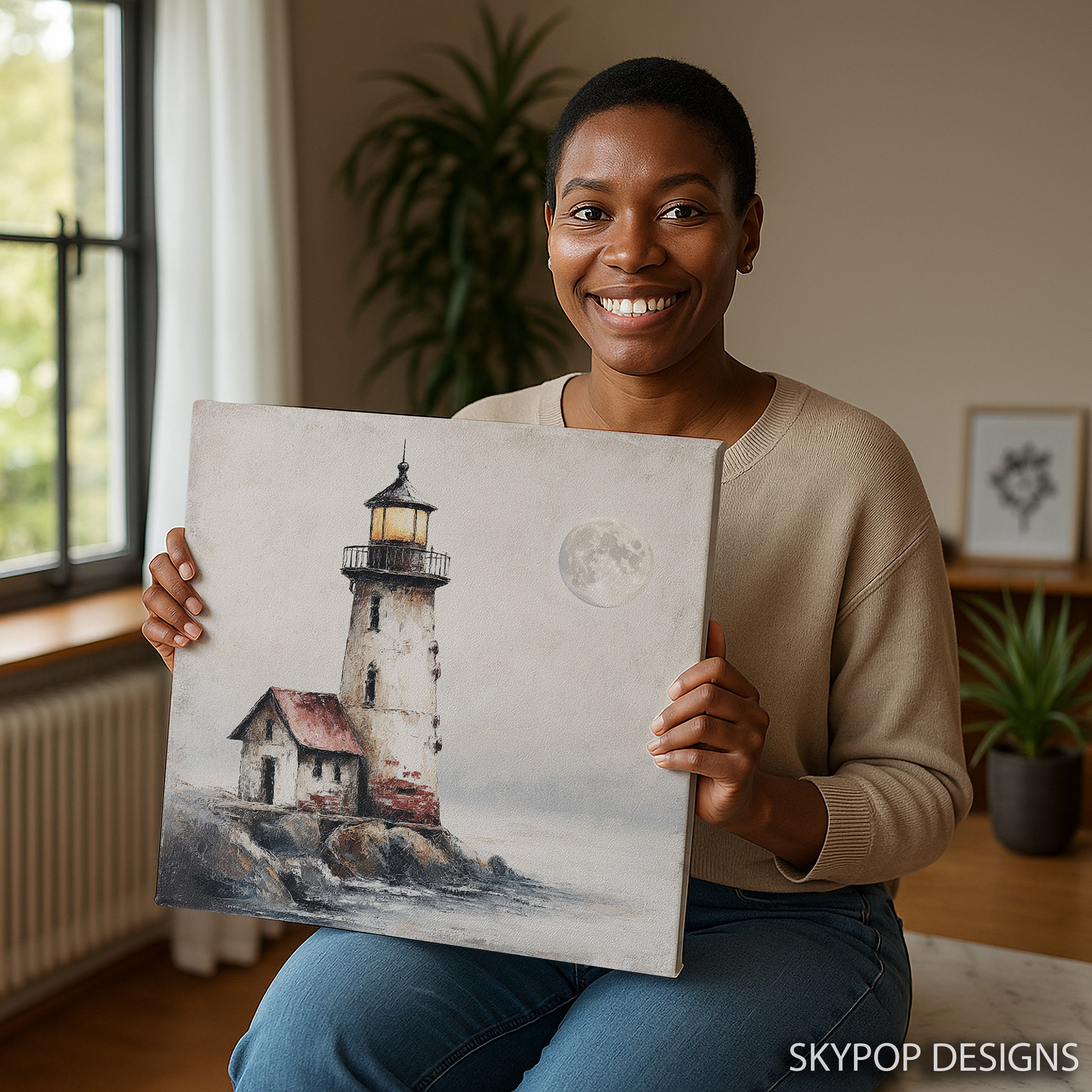 9.jpg Lighthouse Moon Art