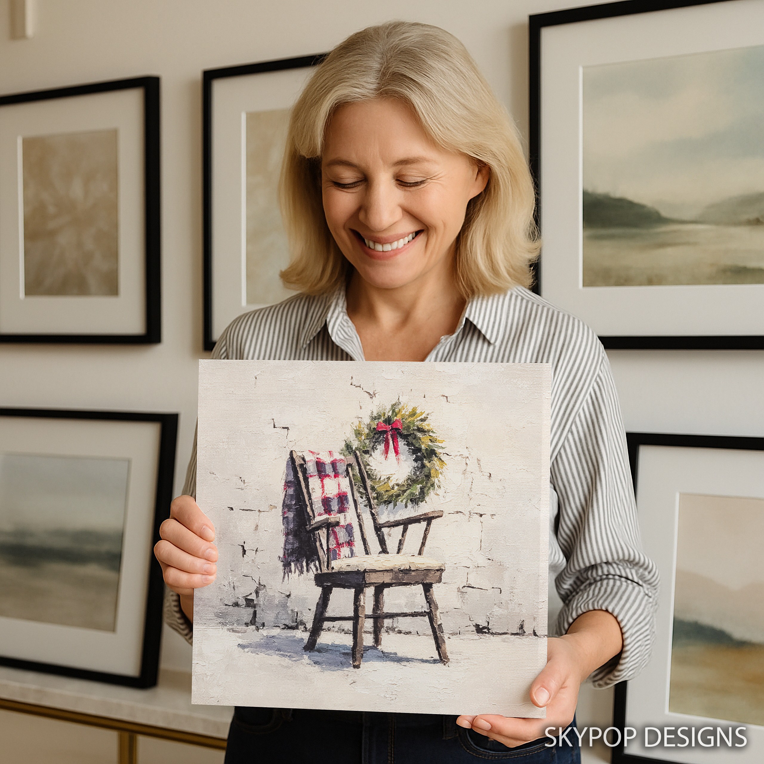 9.jpg Christmas Wreath Chair Art