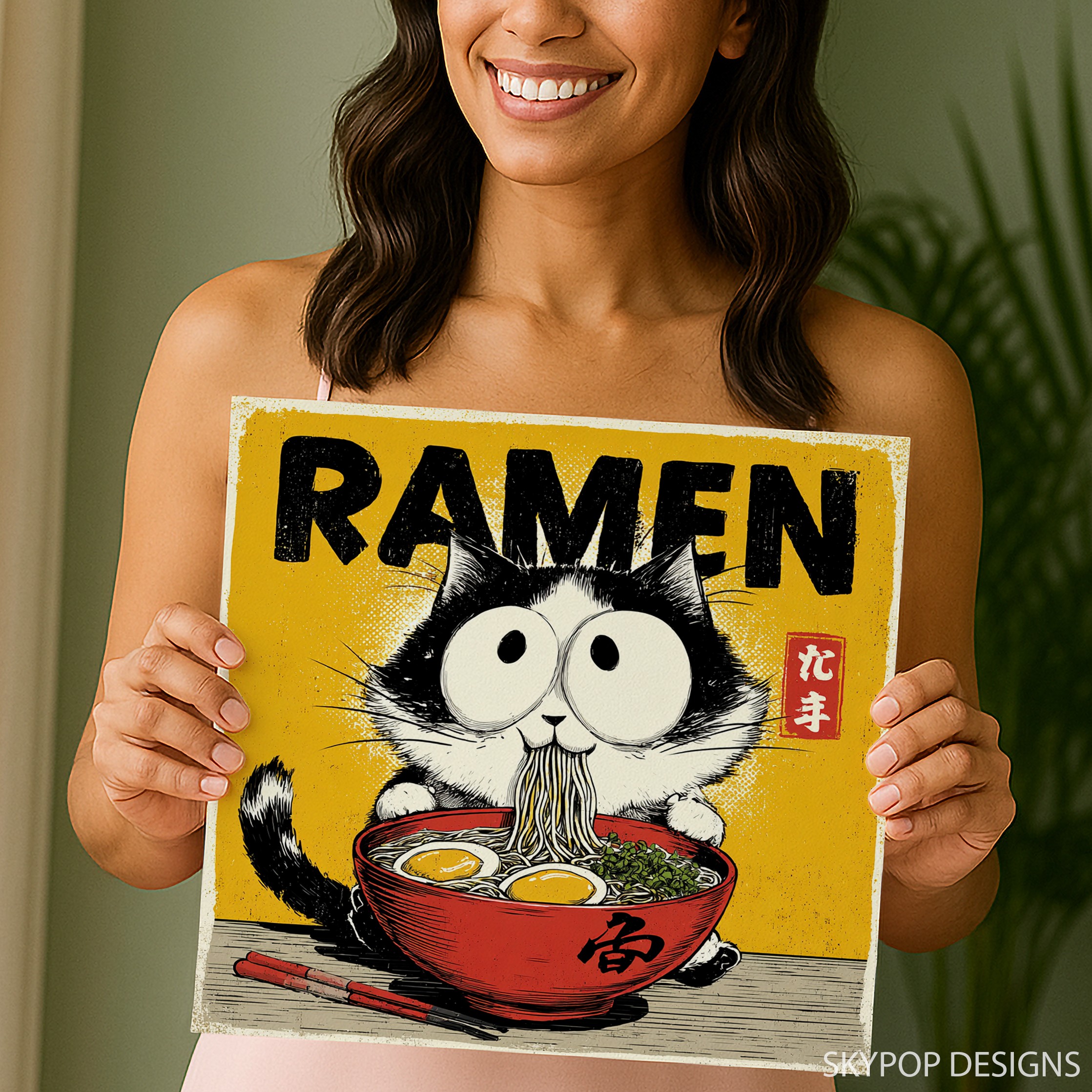 9.jpg Ramen Cat Art