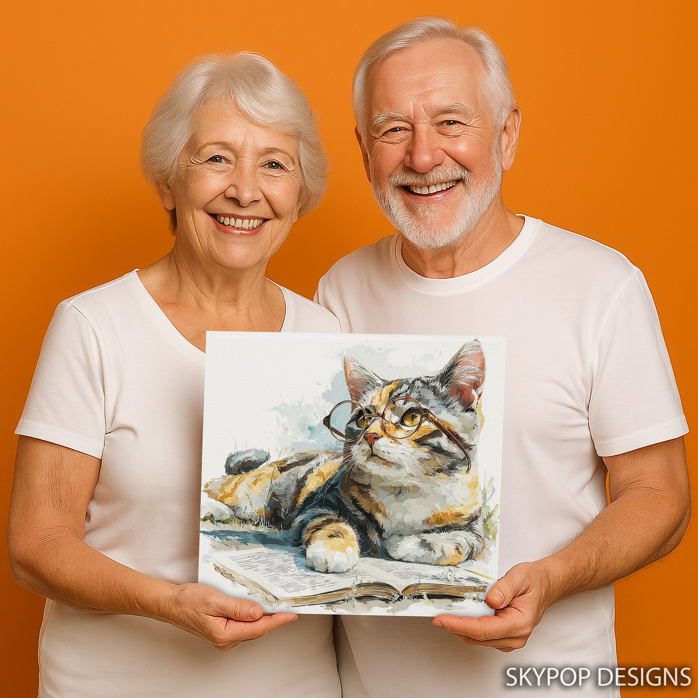 9.jpg Cat Glasses Book Art
