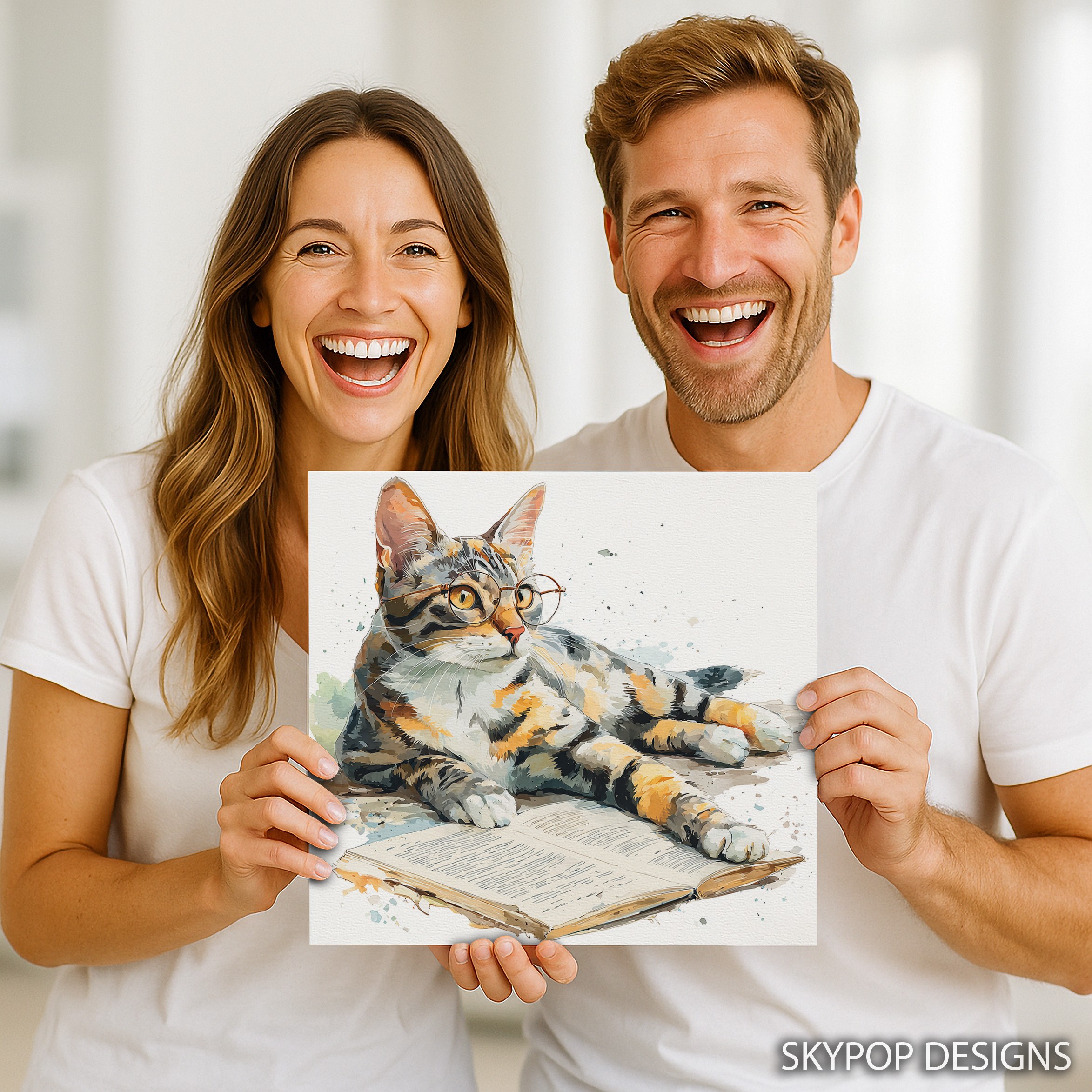 9.jpg Cat Glasses Book Art