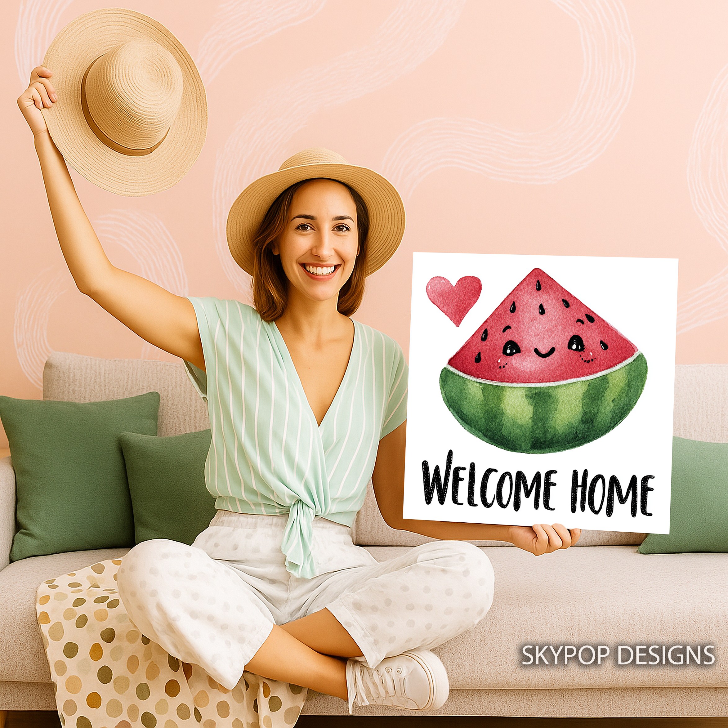 9.jpg Watermelon Welcome Home Art