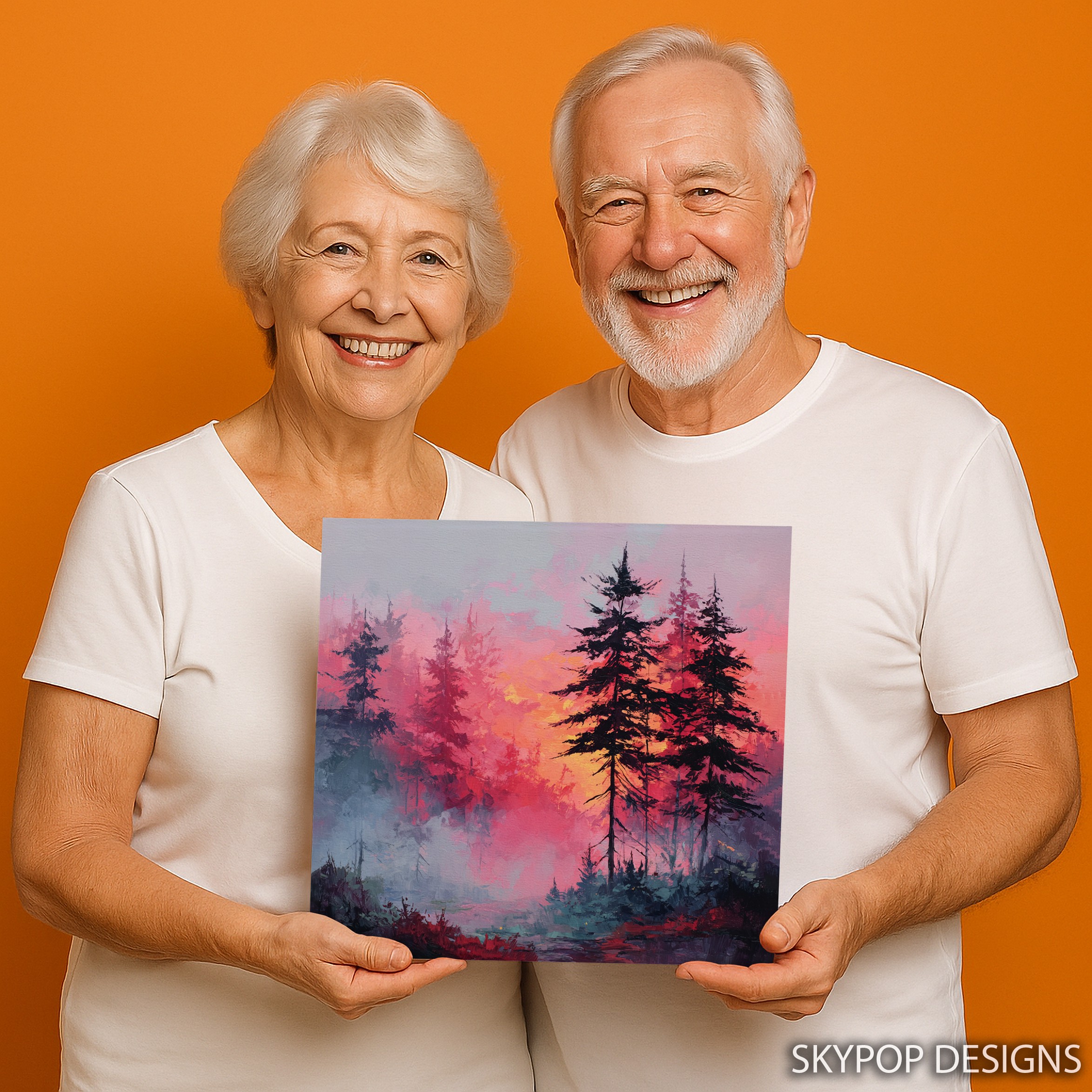 9.jpg Misty Forest Sunset Art