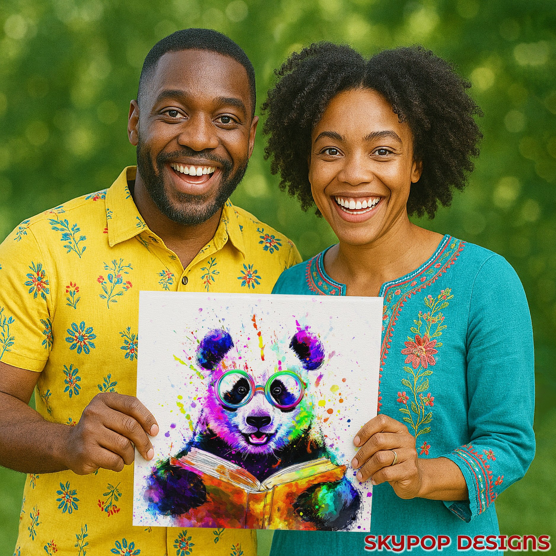 9.jpg Panda Reading Art