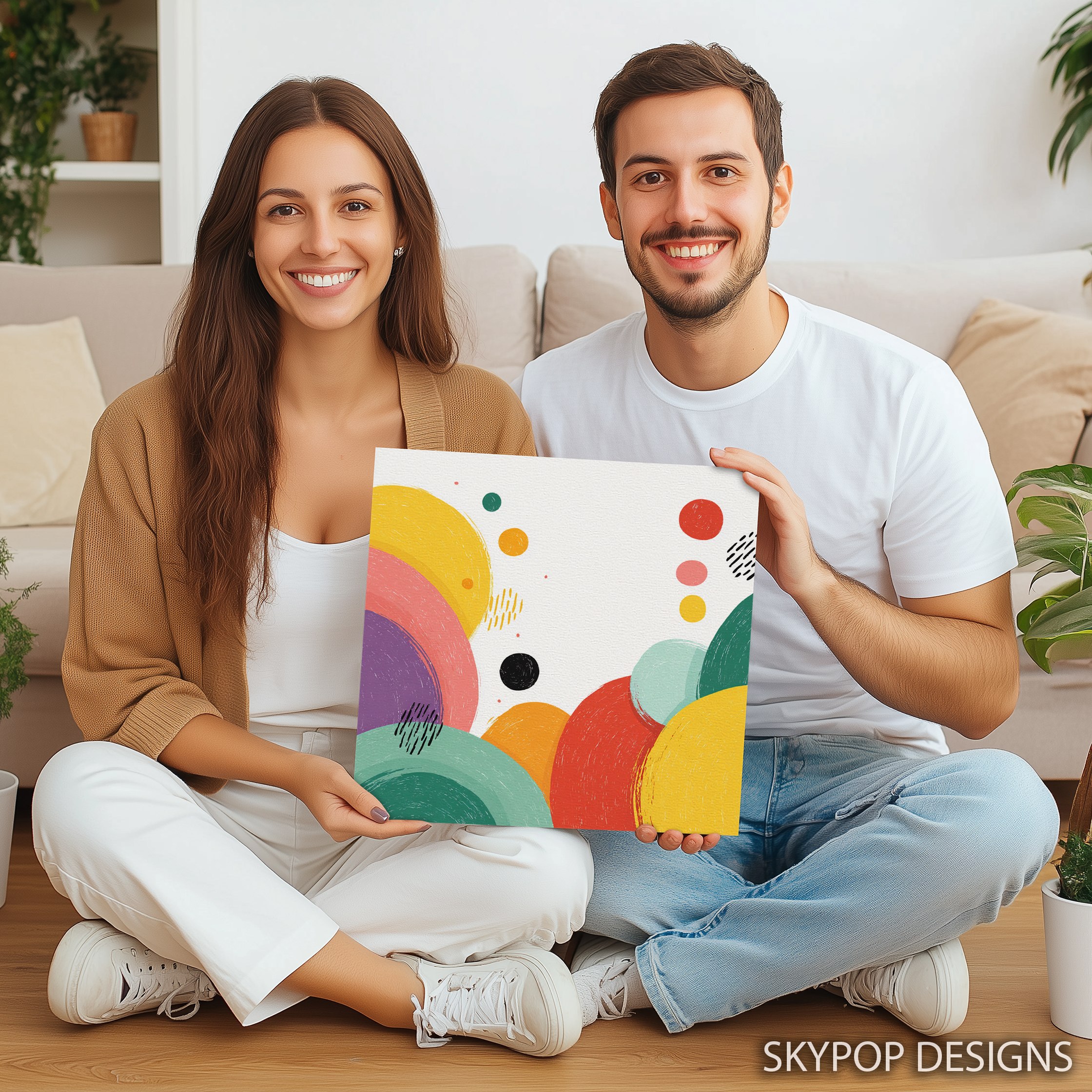 9.jpg Colorful Circles Abstract Art