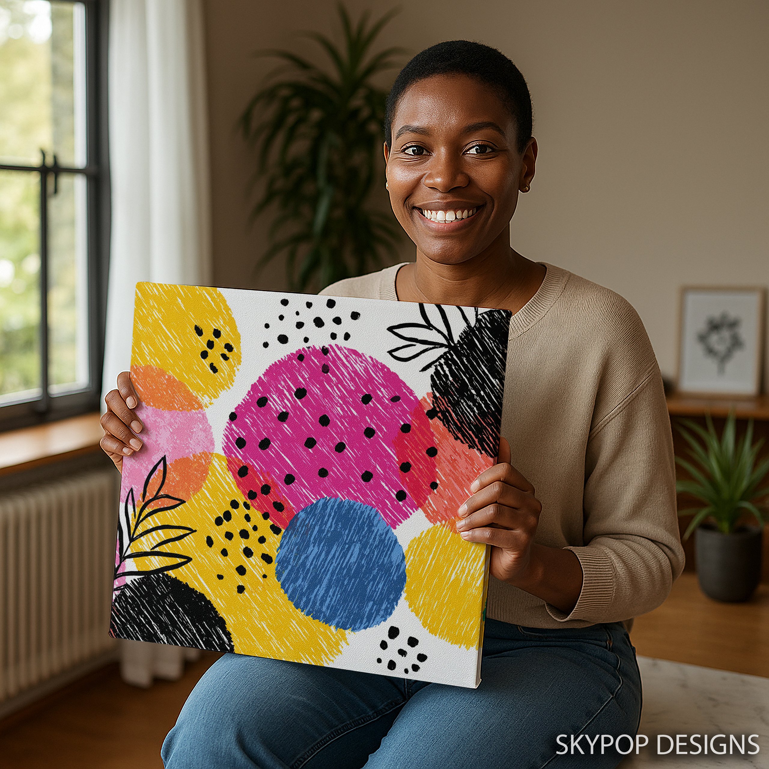 9.jpg Vibrant Circles Abstract Art