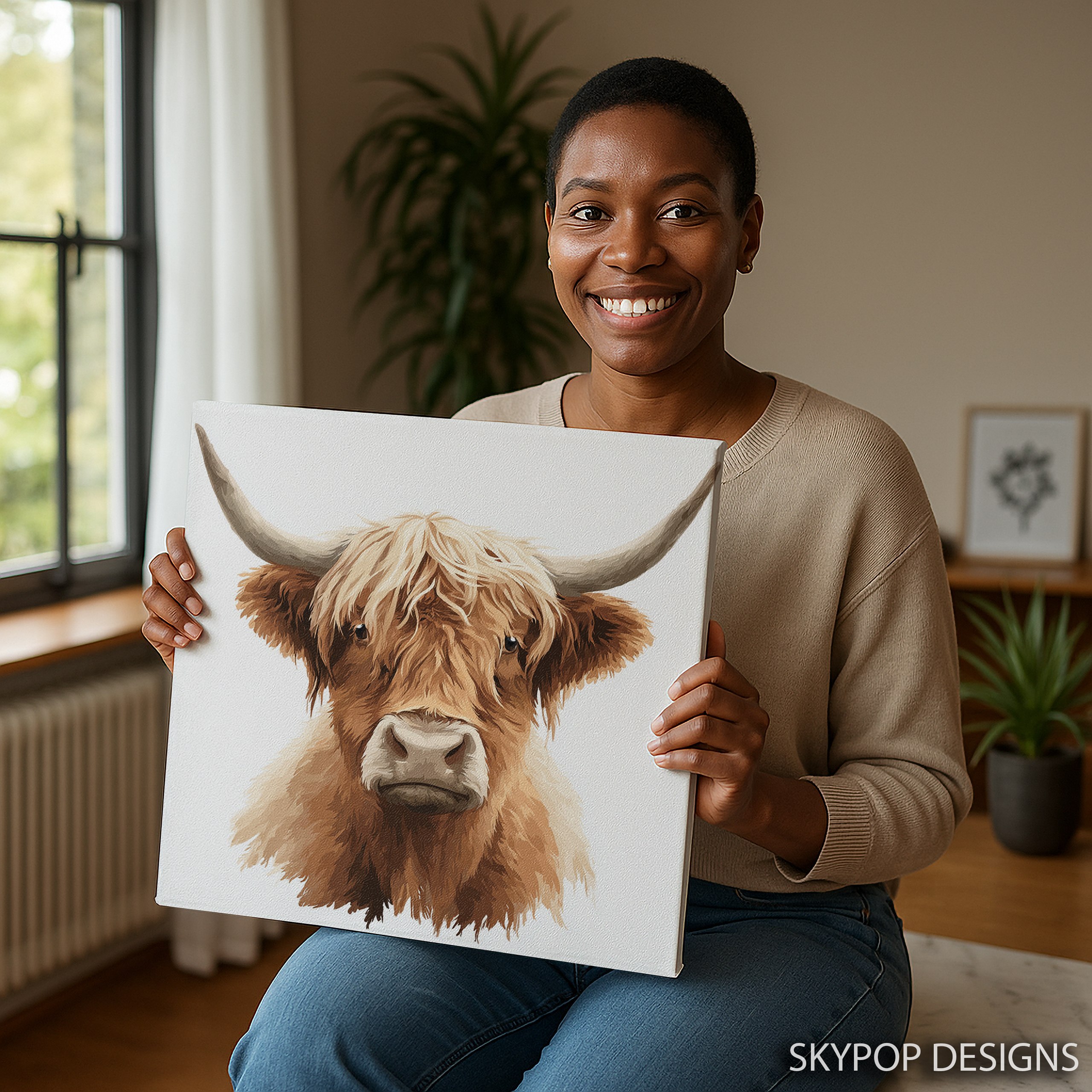 9.jpg Highland Cow Art