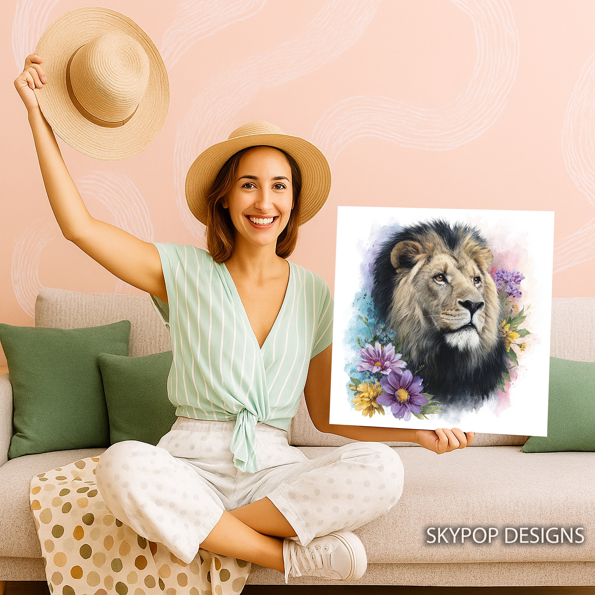 9.jpg Lion Flower Art